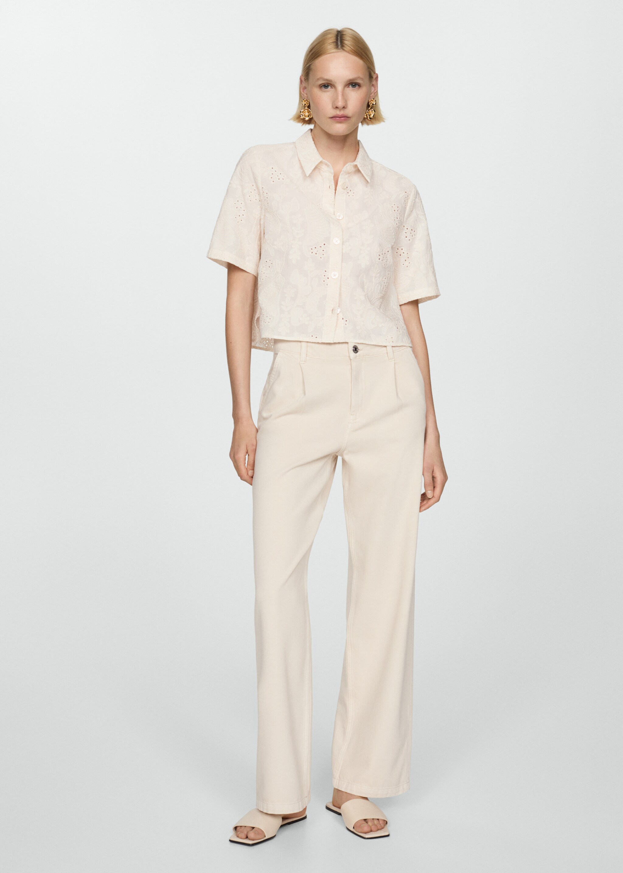 Embroidered detail shirt - General plane