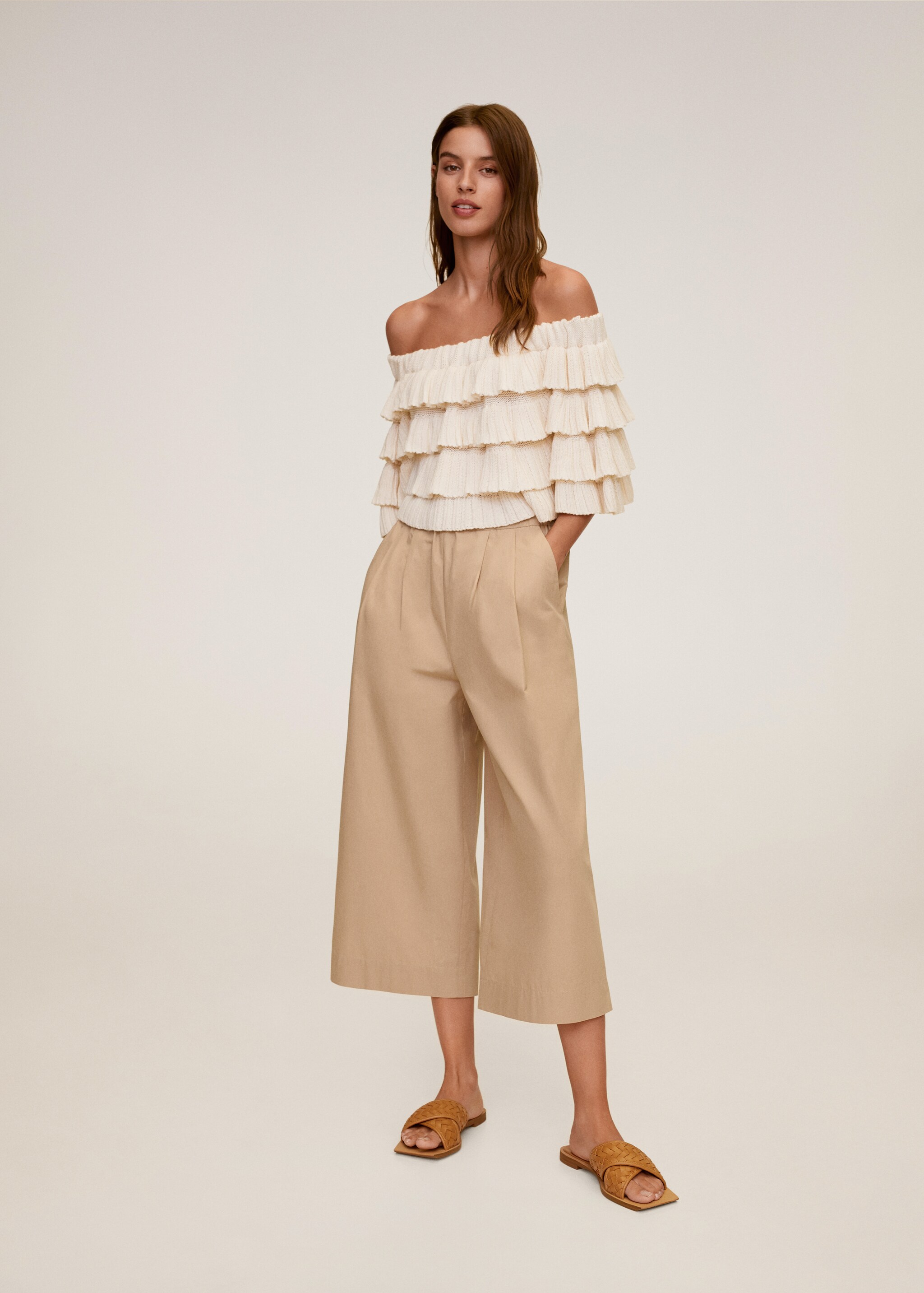 Pantalón culotte algodón - Plano general
