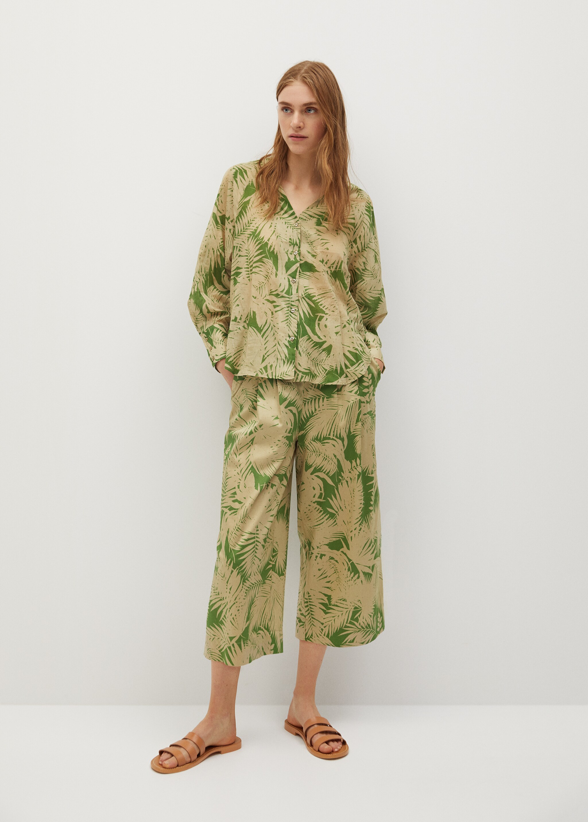 Pantalón culotte algodón - Plano general