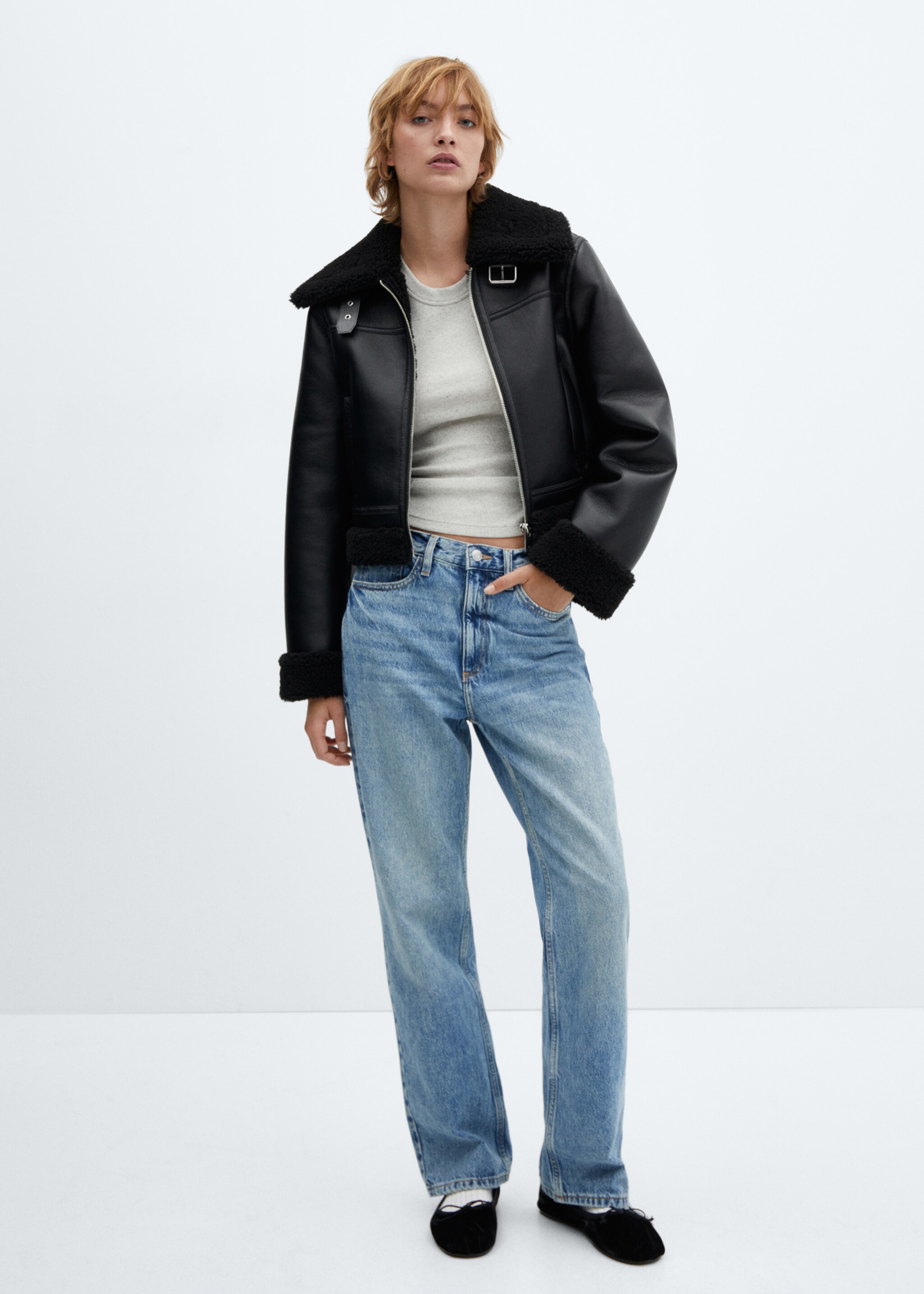 Doubleface-Bikerjacke - Allgemeine Ansicht