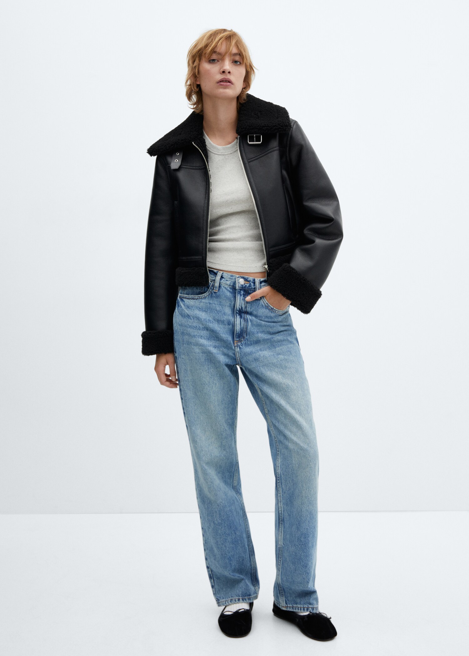 Doubleface-Bikerjacke - Allgemeine Ansicht