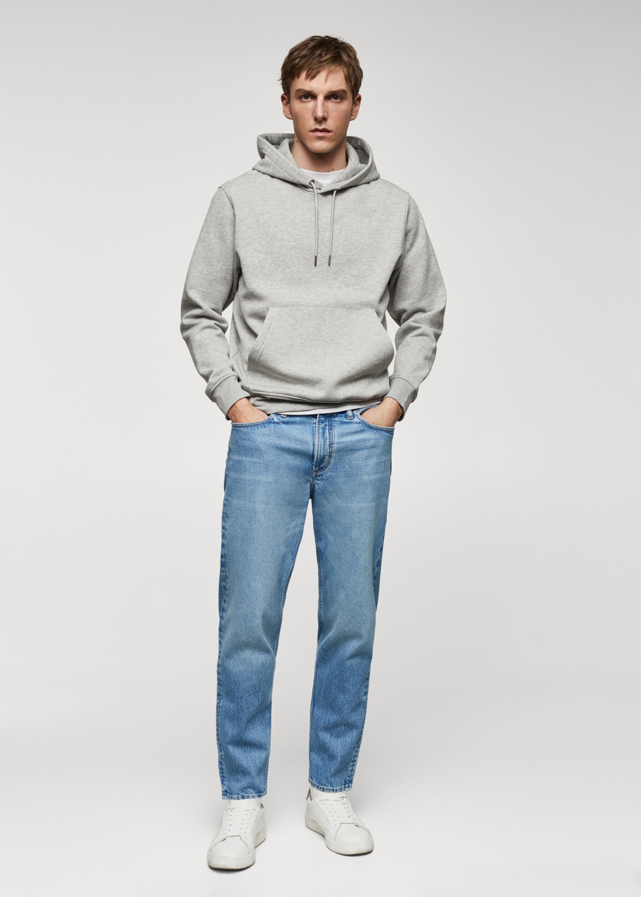 Kangaroo hooded cotton sweatshirt - General plane
