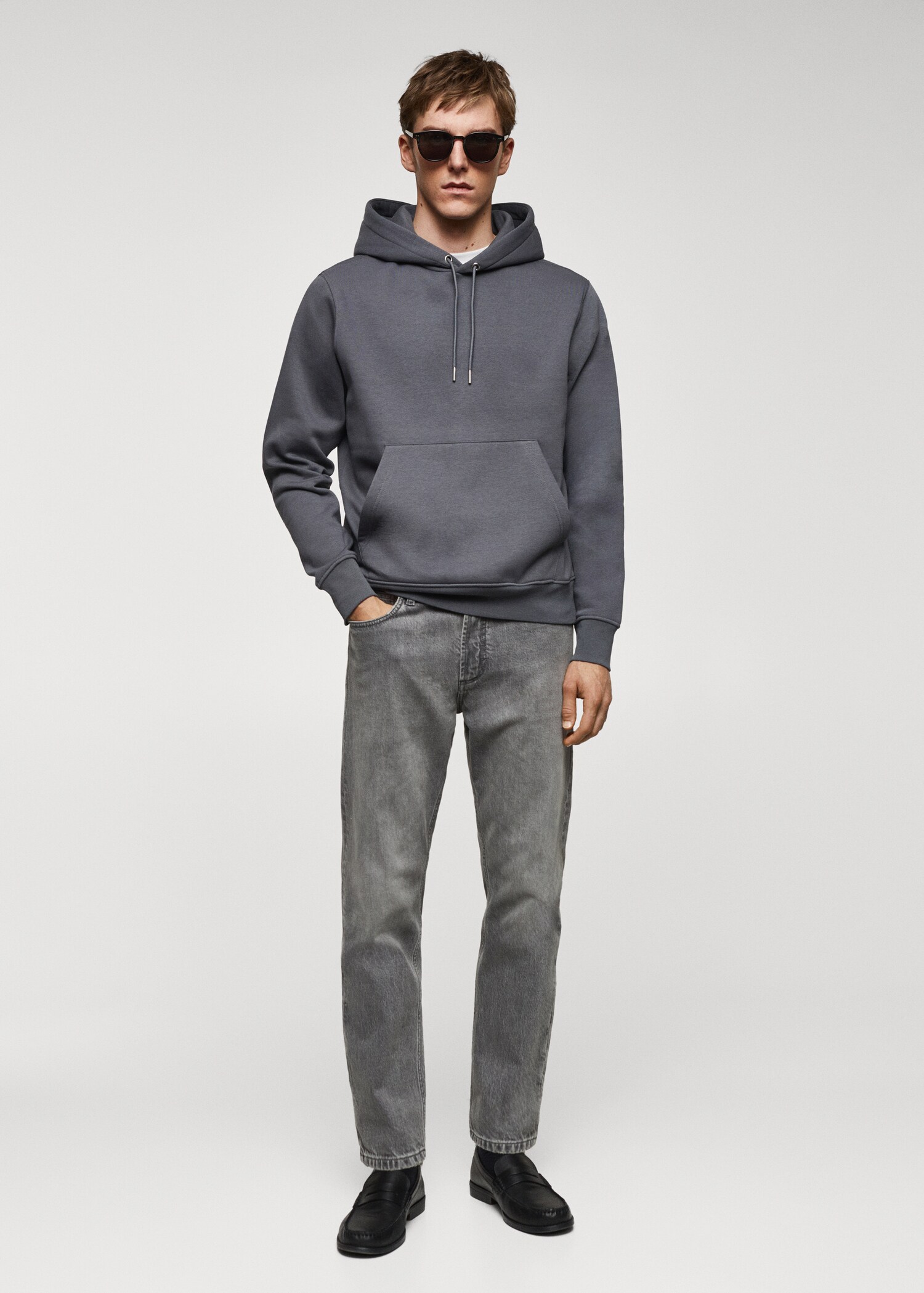Kangaroo hooded cotton sweatshirt - General plane