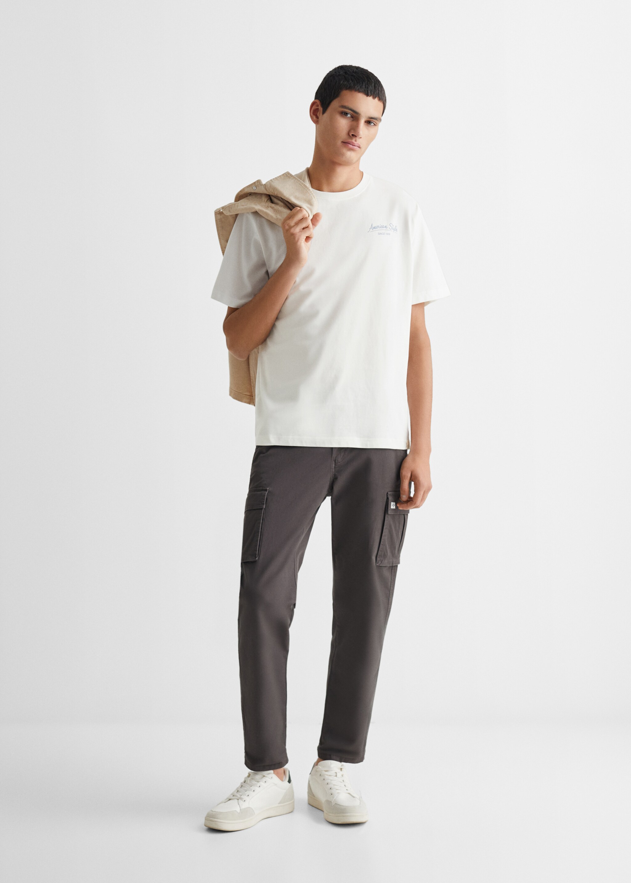 Message cotton T-shirt - General plane, Off White. Ref: 67032915-00.