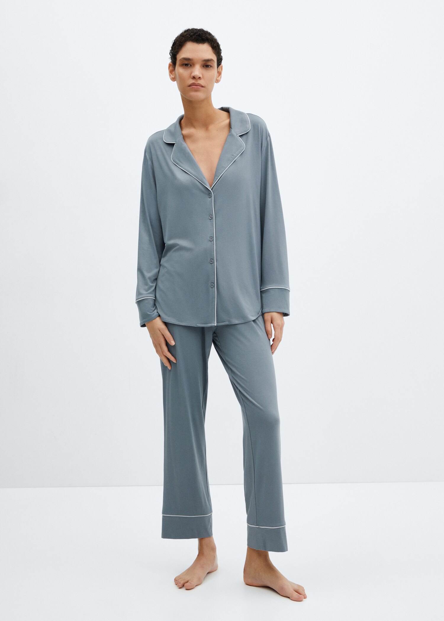Pantalón pijama ribete - Plano general