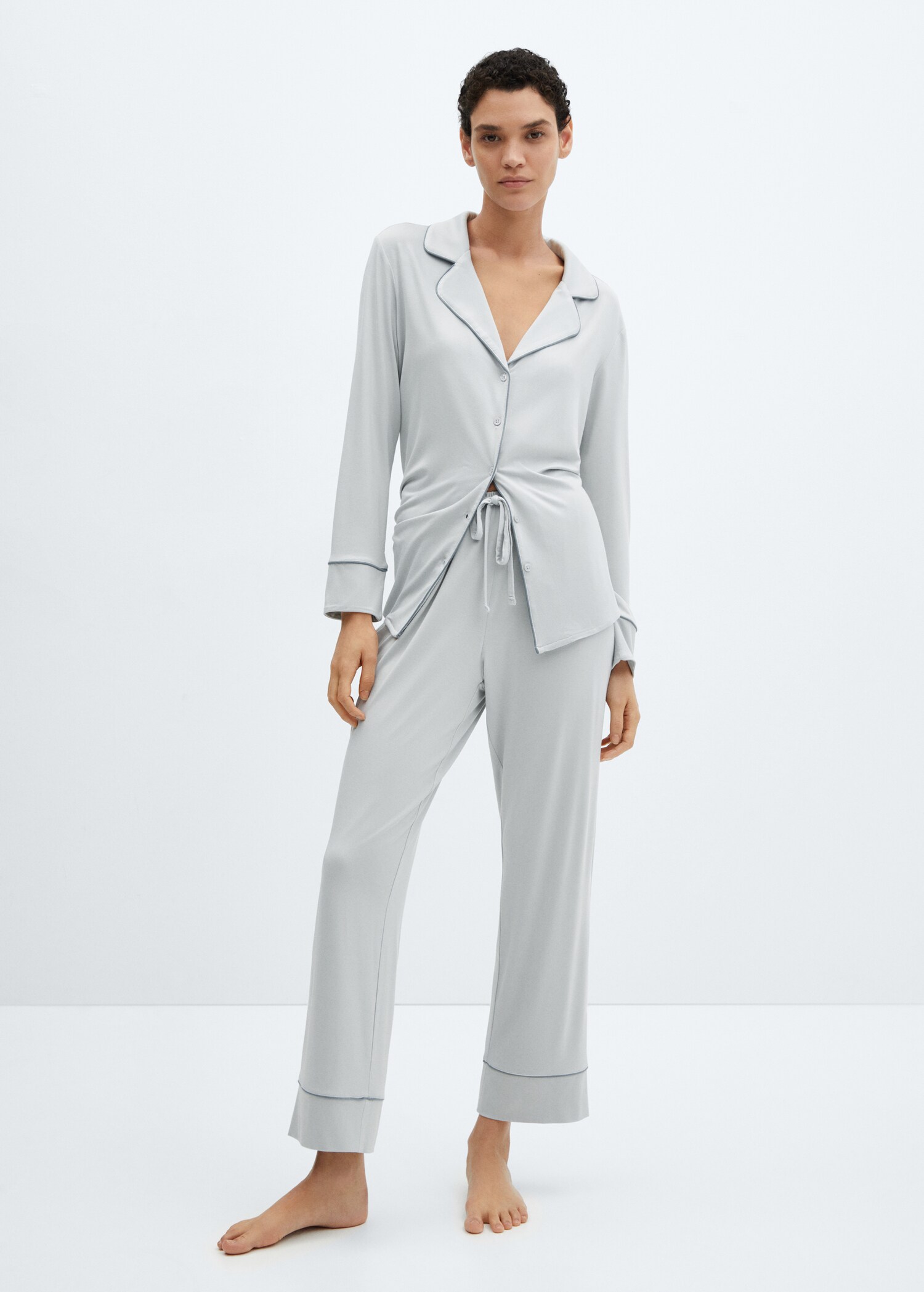 Pantalón pijama ribete - Plano general