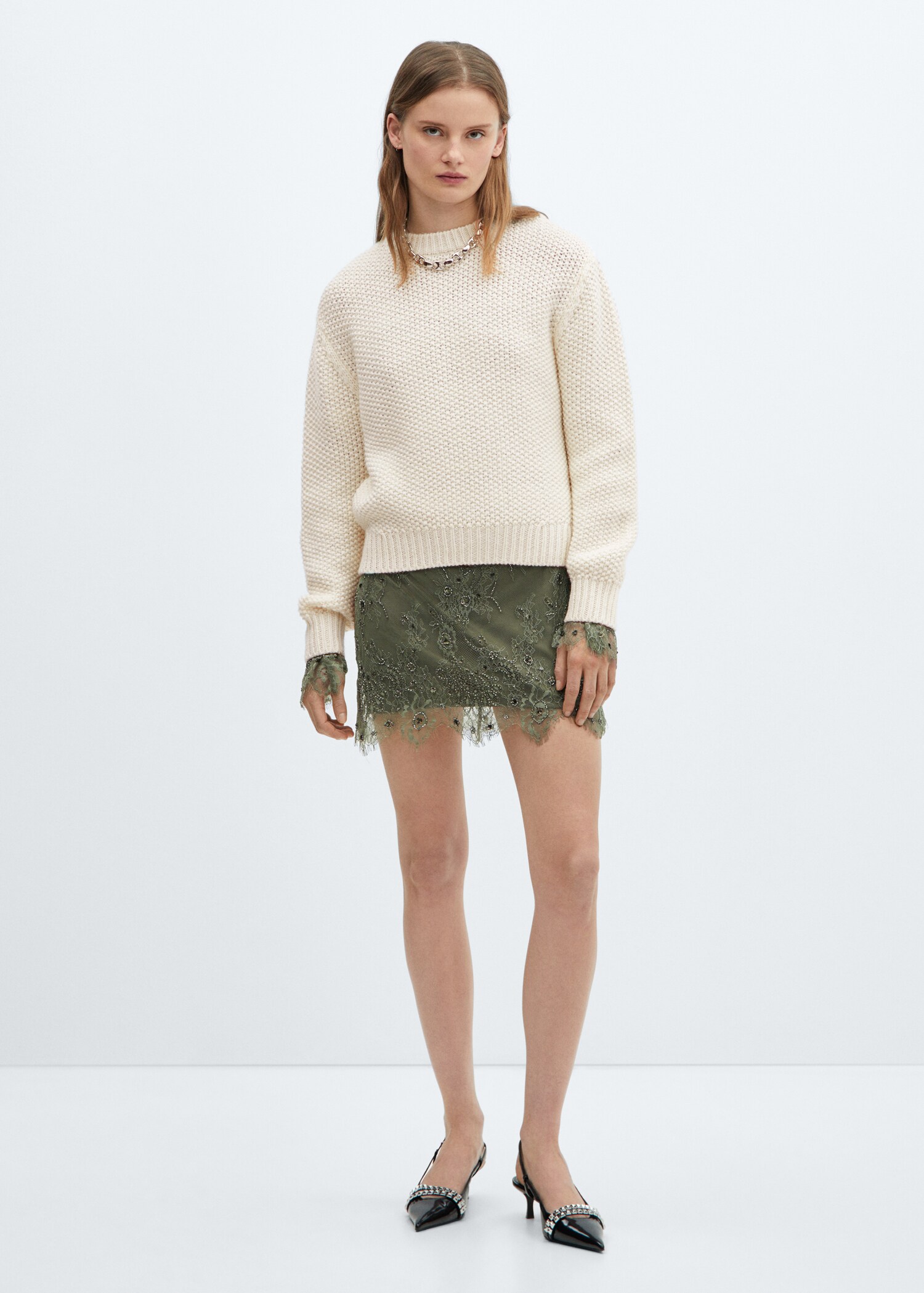 Pull-over maille col rond - Plan général