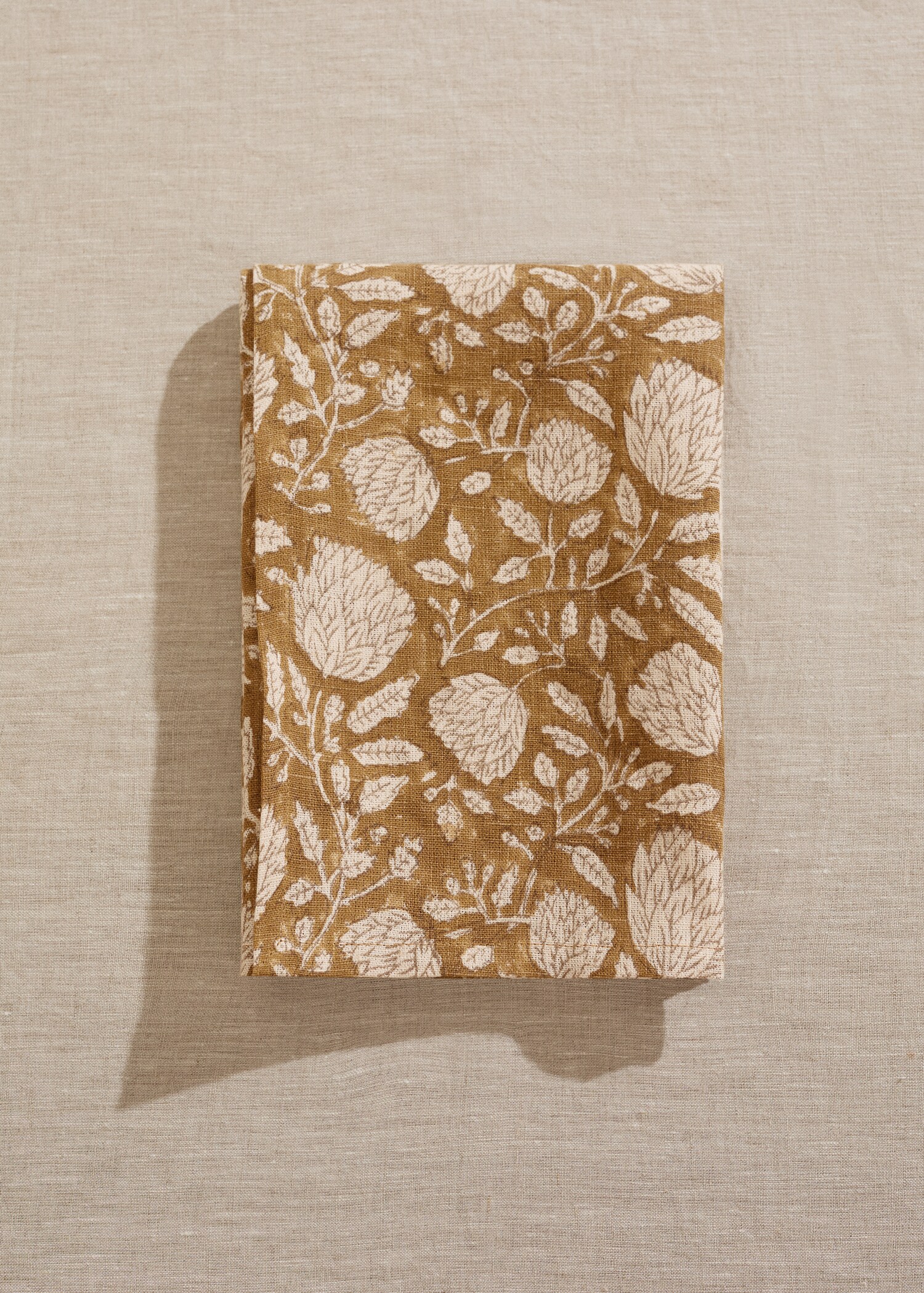 Serviette aus 100 % Leinen mit Blumenmuster - Allgemeine Ansicht