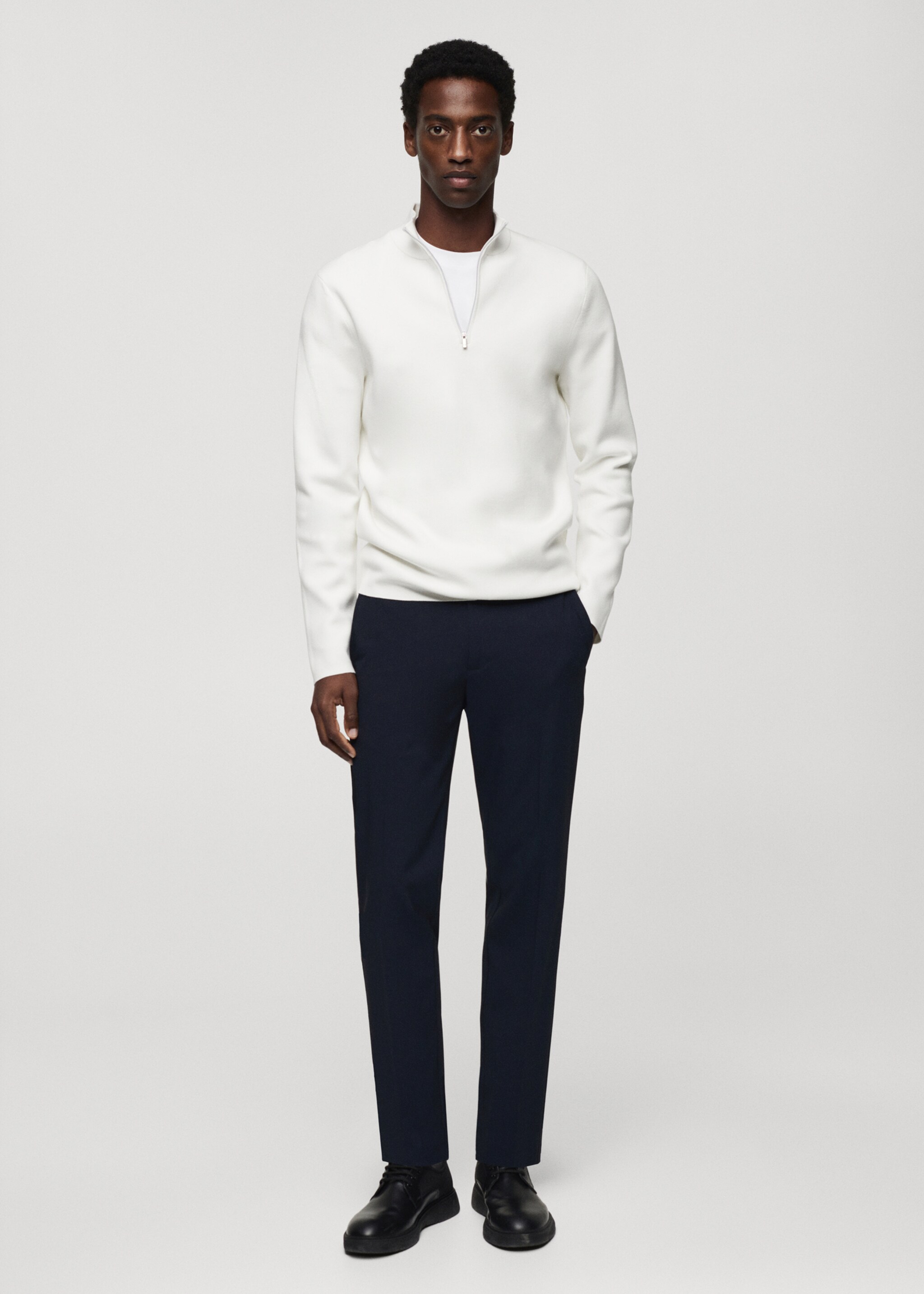 Slim fit stretch trousers - General plane