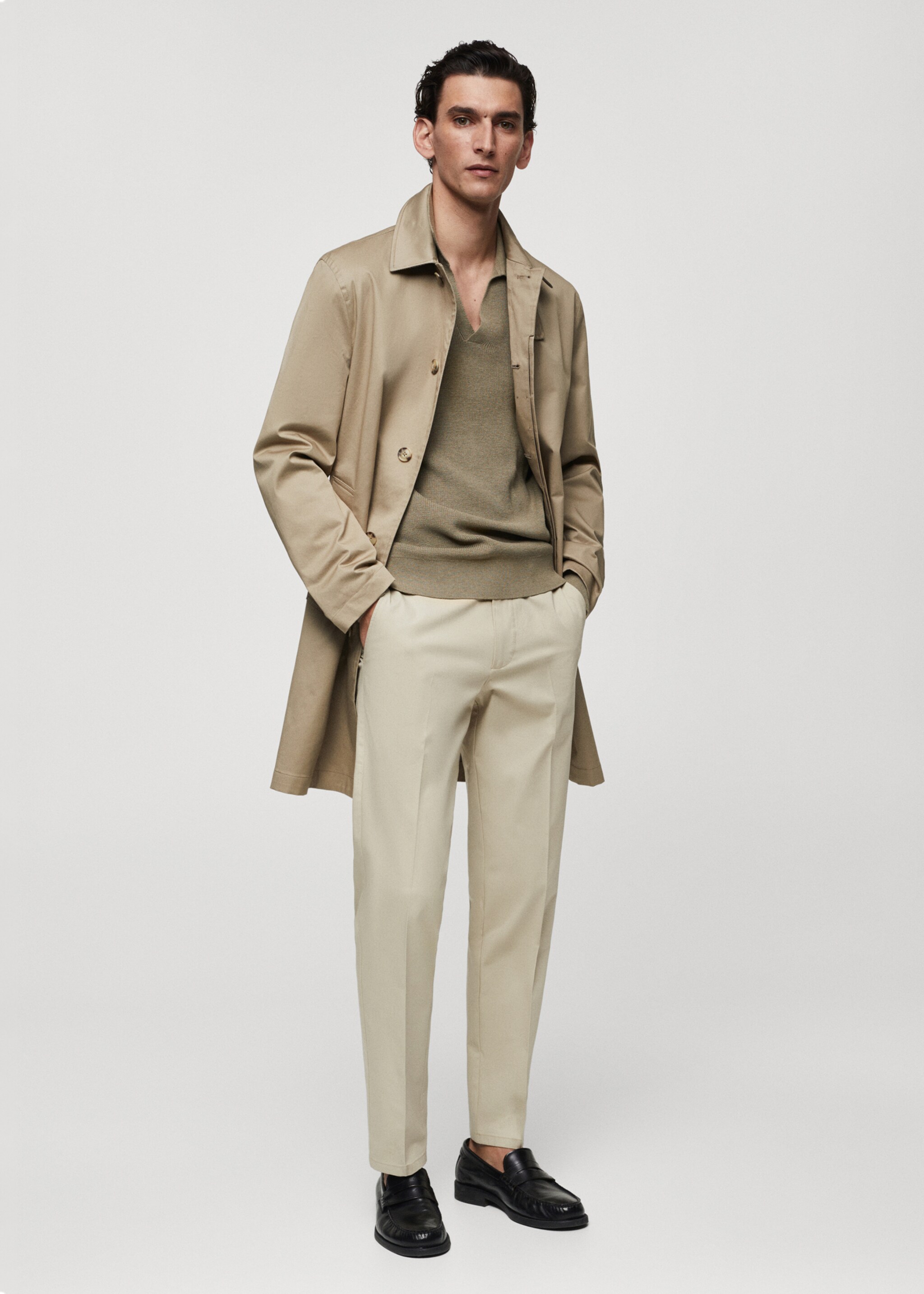 Pantalón regular fit algodón - Plano general