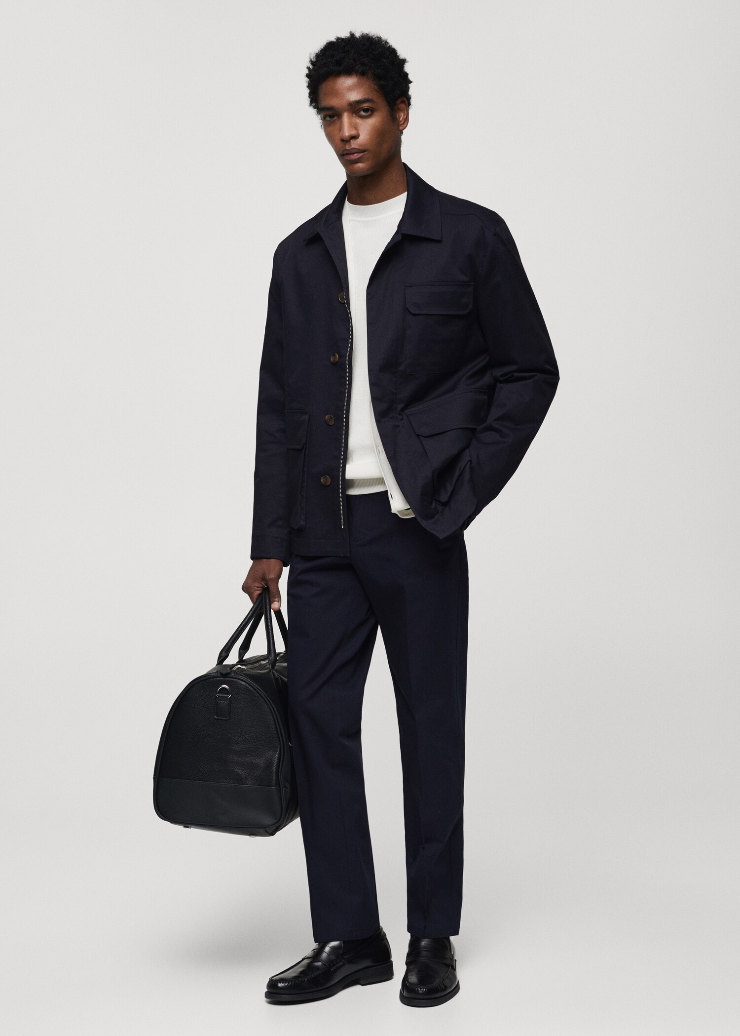 Pantalón regular fit algodón - Plano general