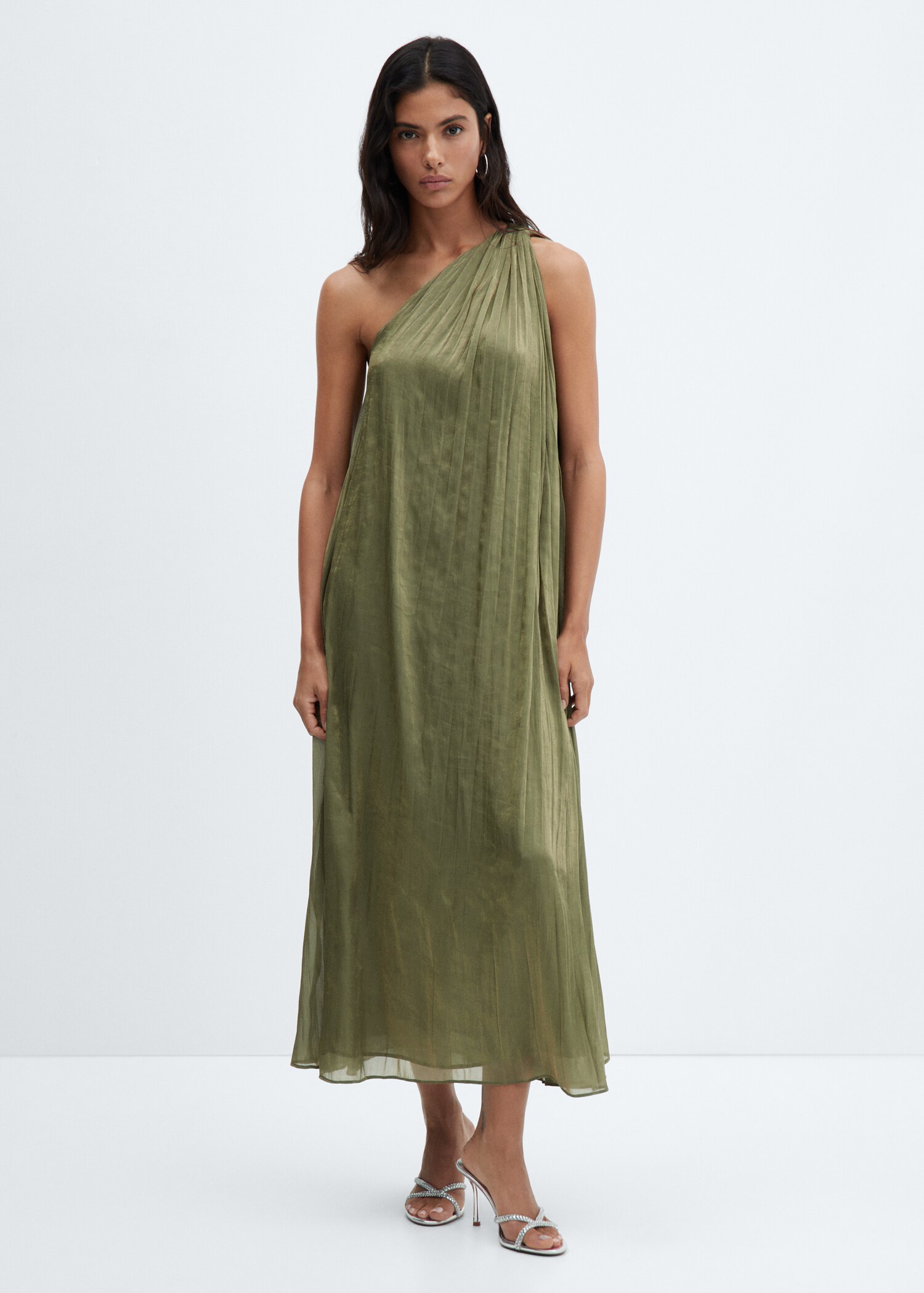 Robe asymétrique plissée - Plan général
