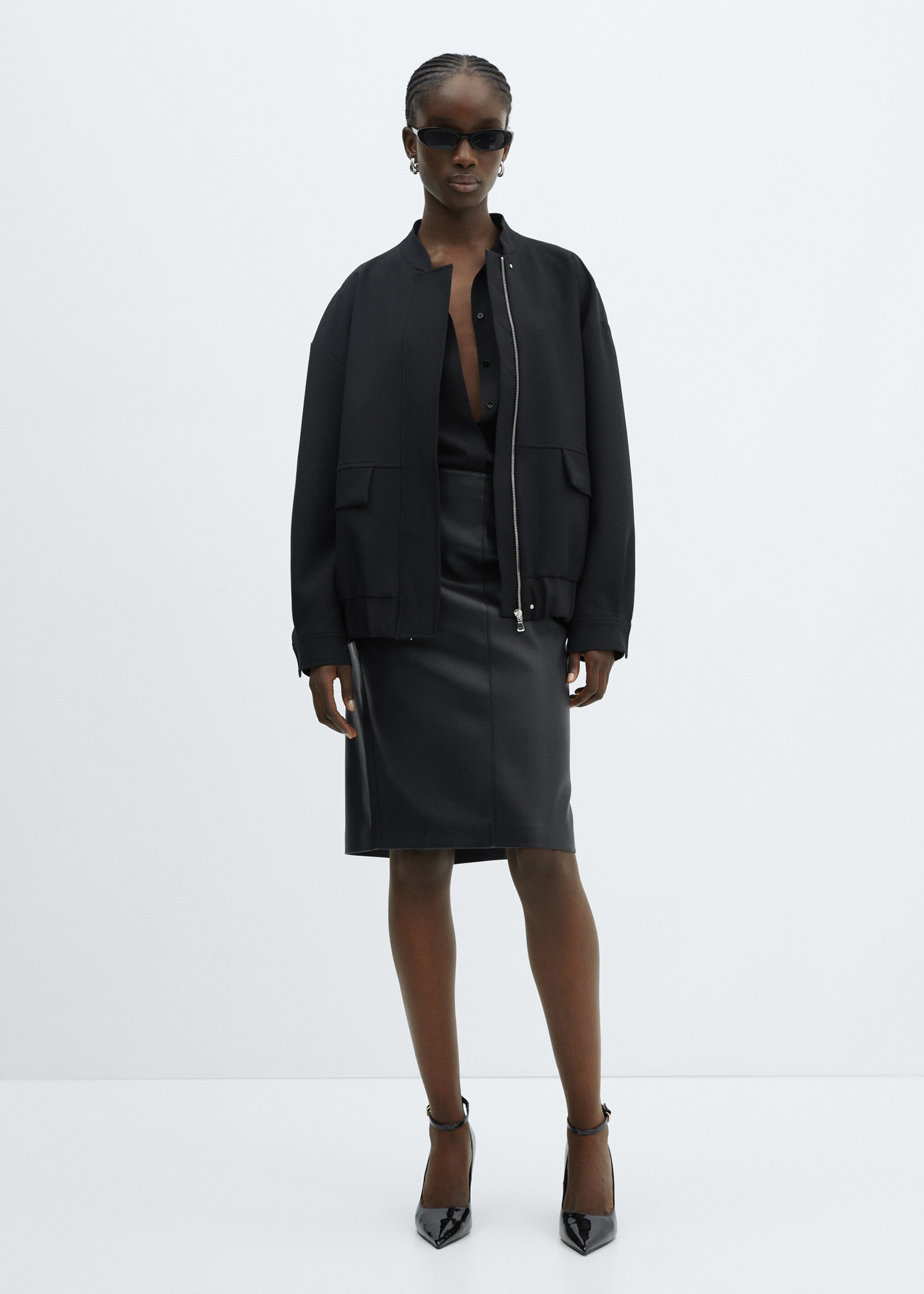 Oversized bomber jacket - General plane