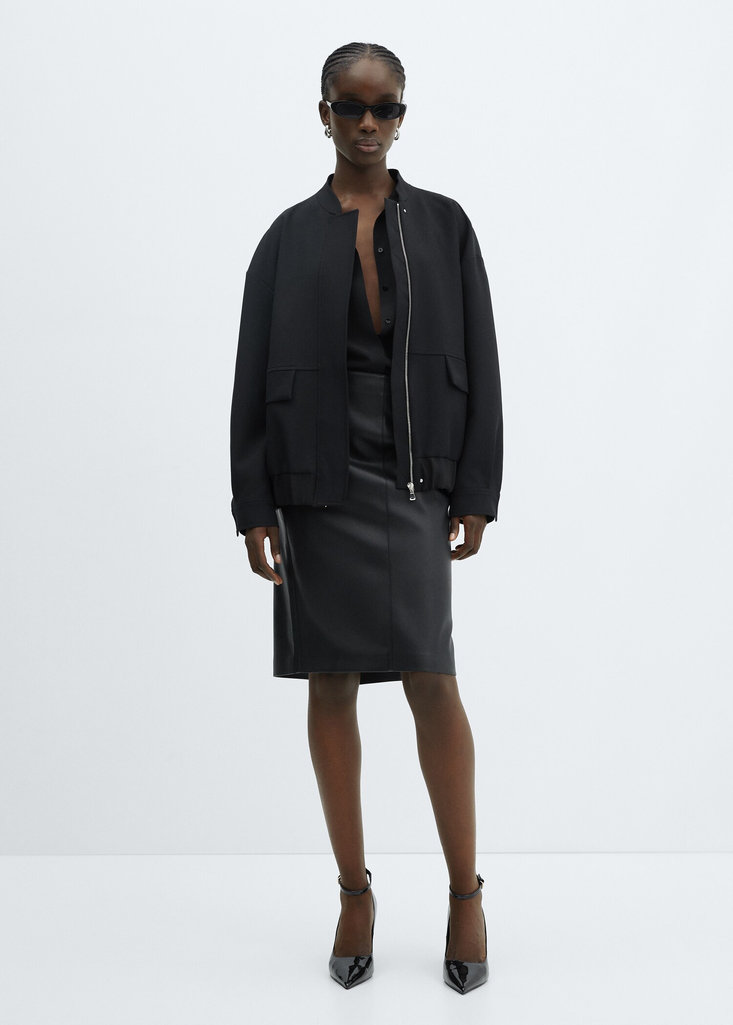 Oversized bomber jacket - General plane