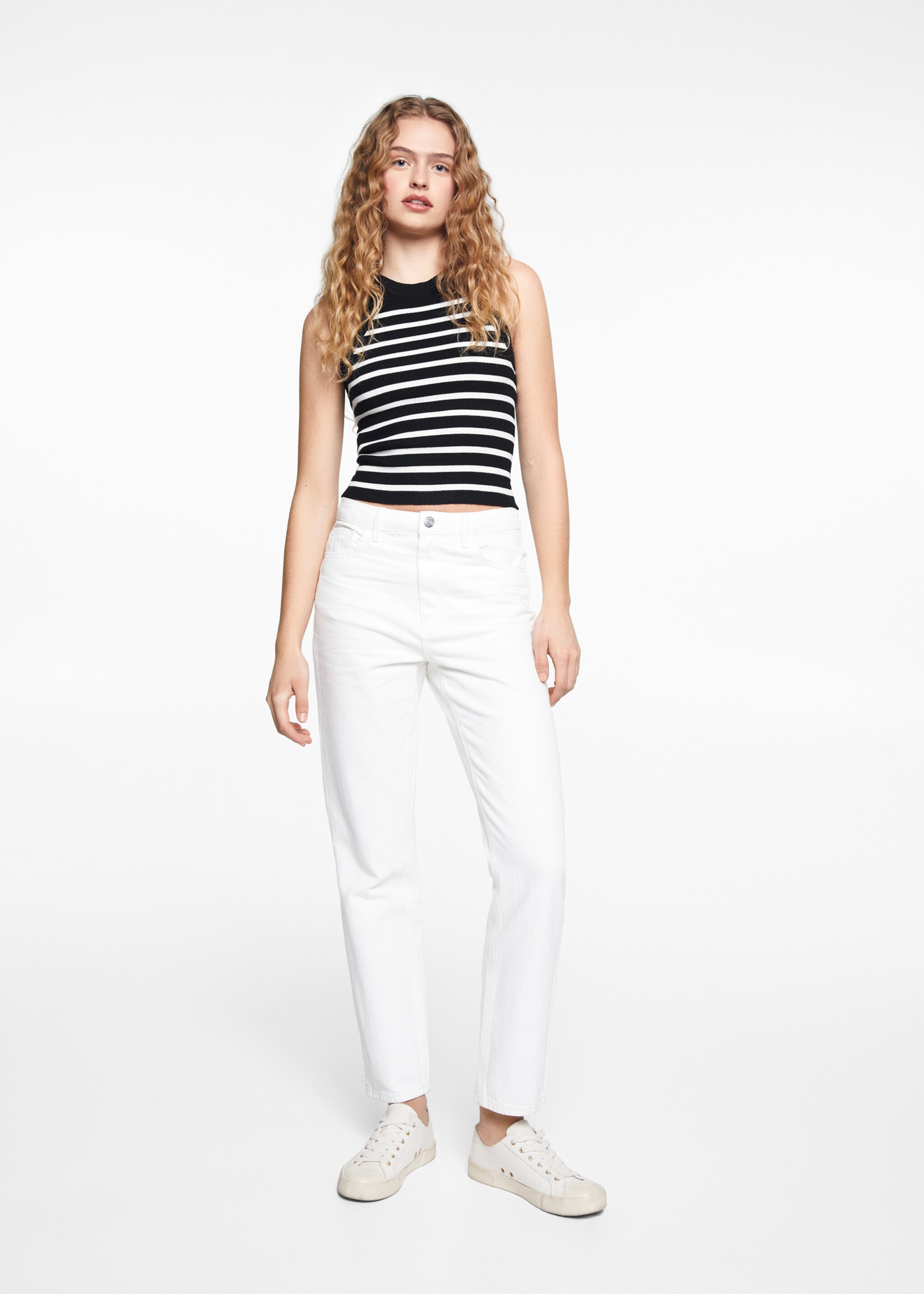 Ribbed top - General plane, Black. Ref: 67035142-00.