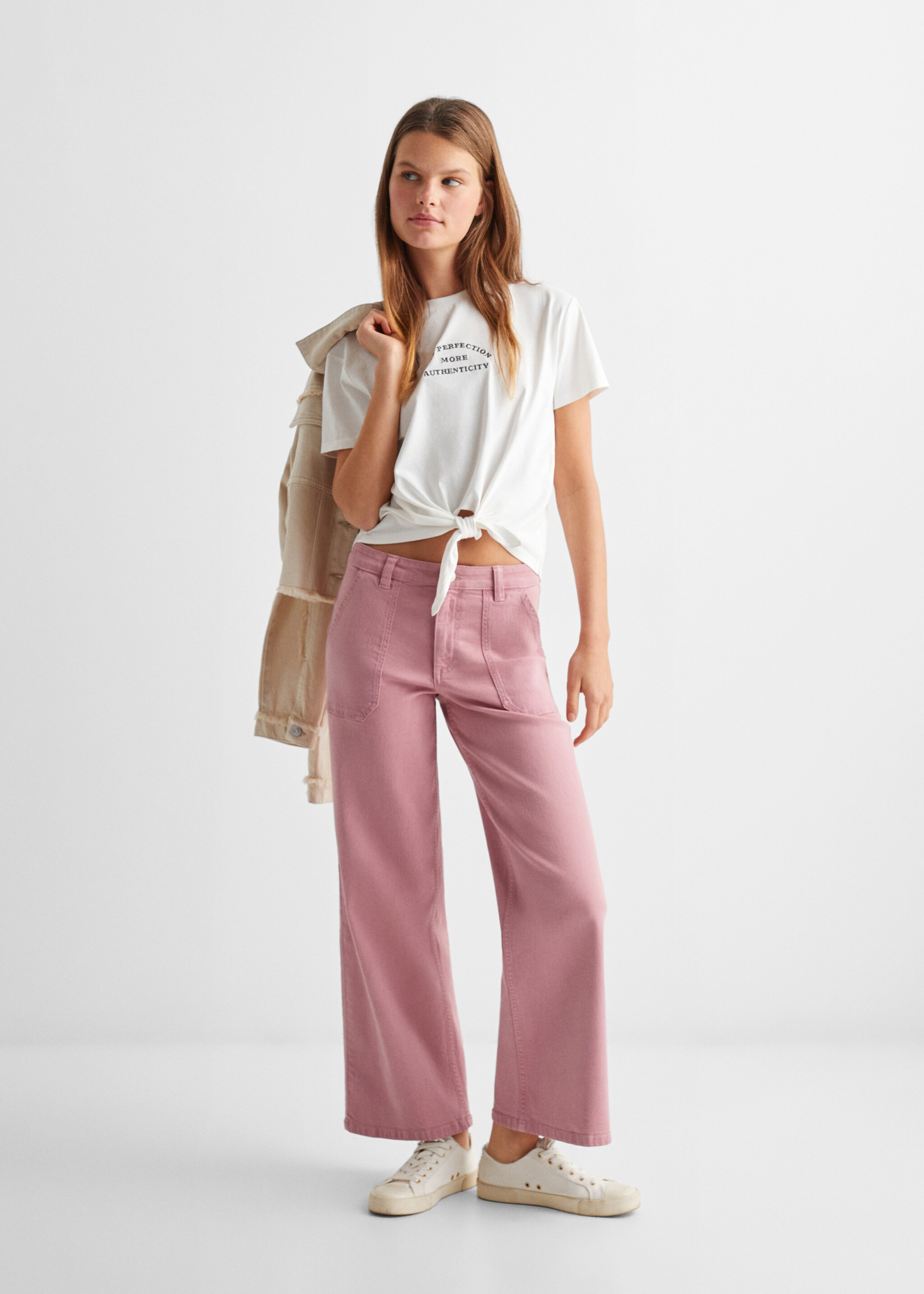 Culotte trousers with pockets - General plane