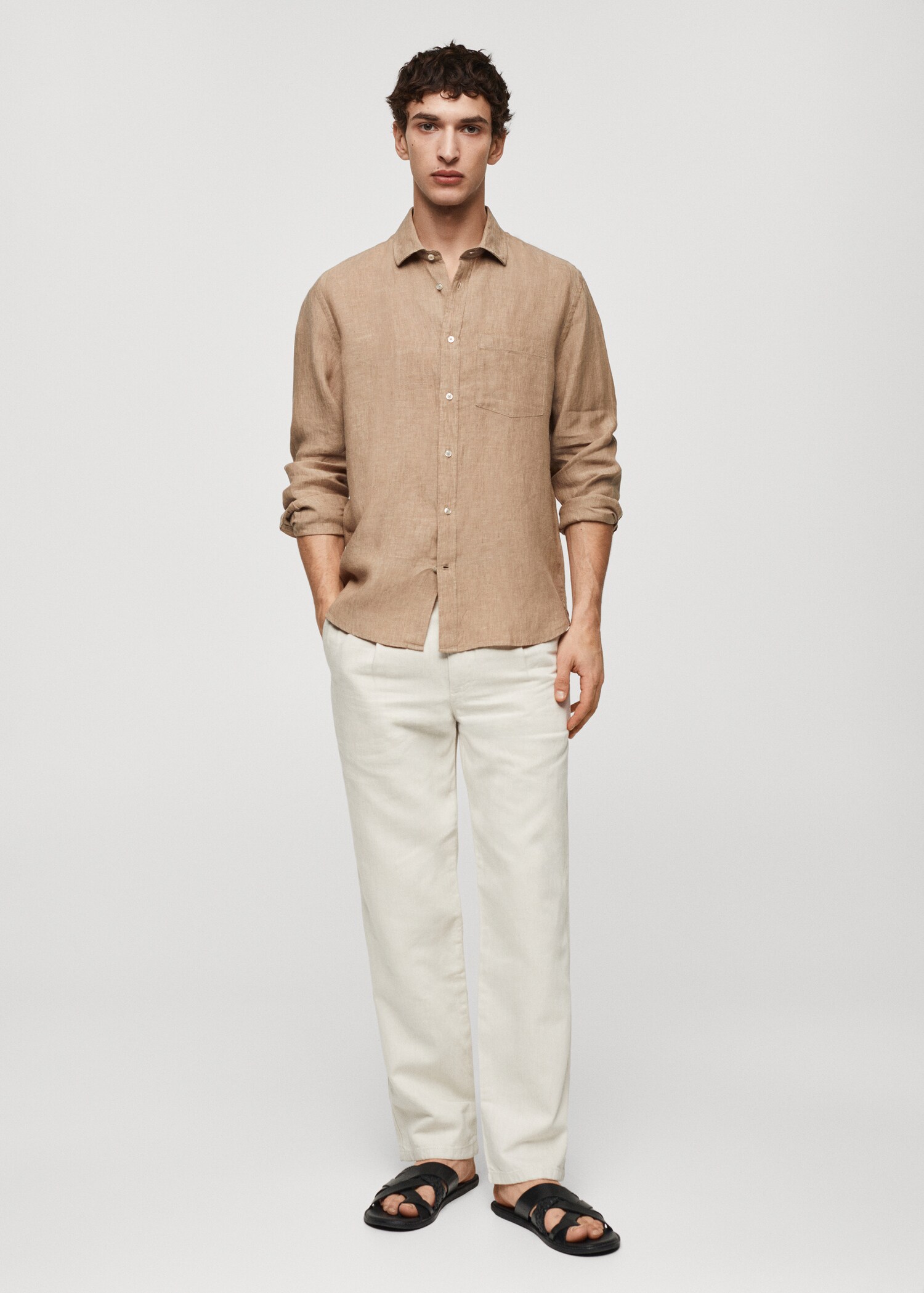 Košile classic fit 100% len - Celkový náhled