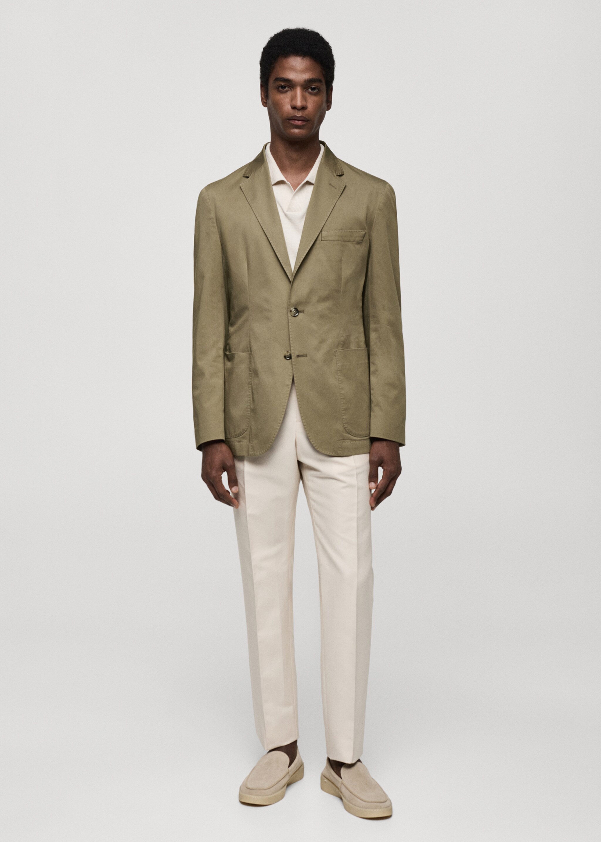 Slim fit pamučni sako - Opći prikaz