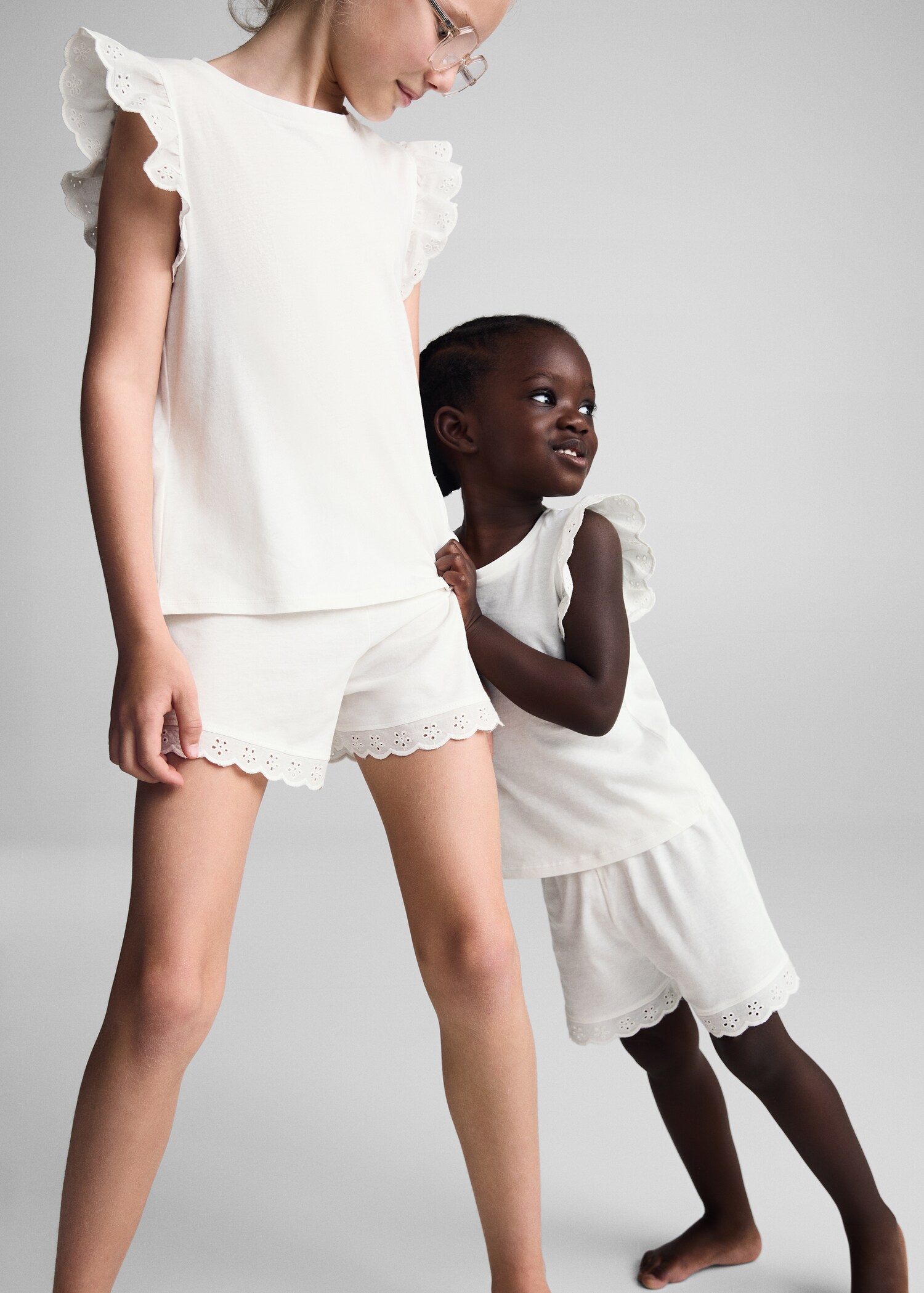 Ruffled cotton pyjamas - General plane
