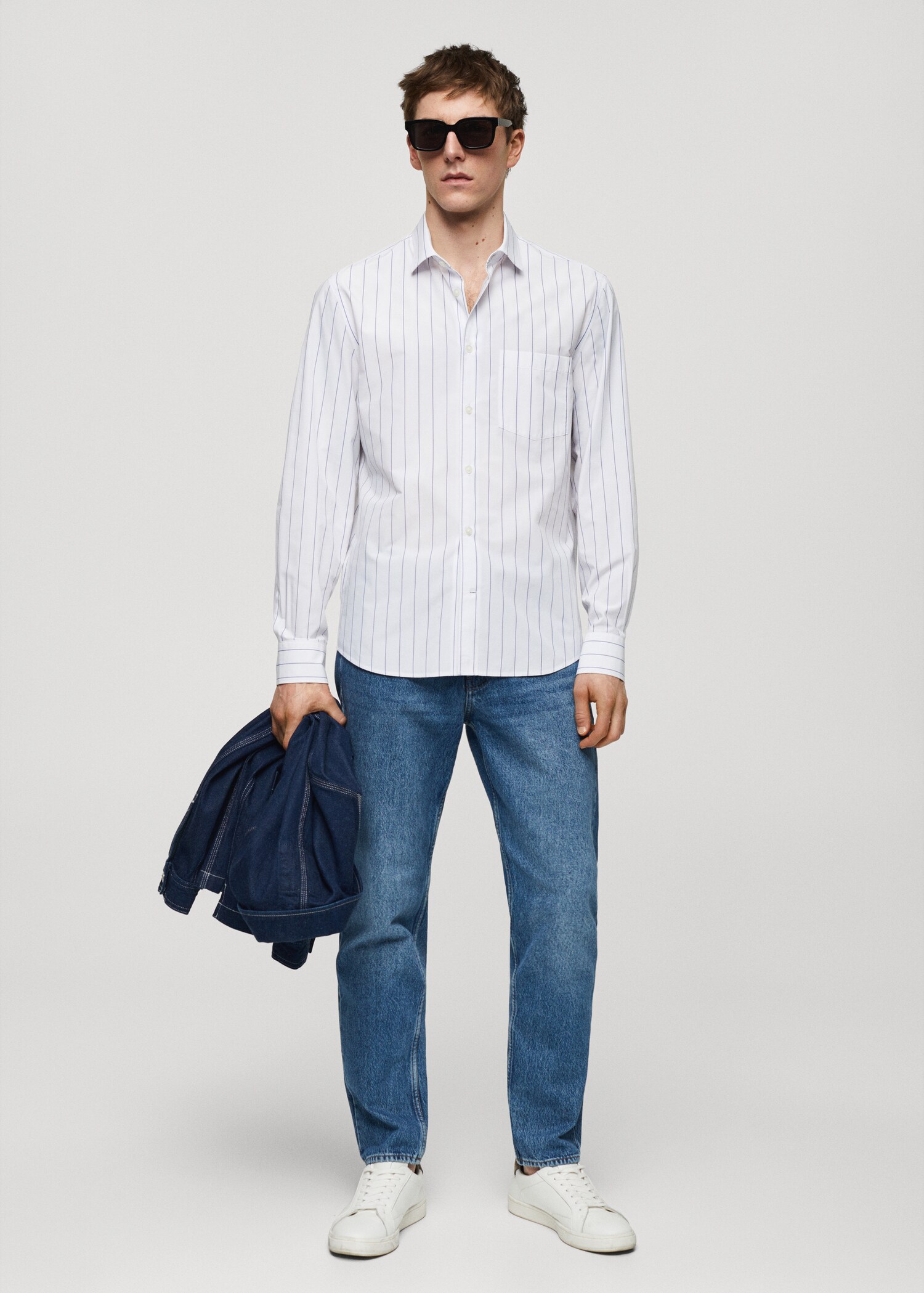 Chemise classic-fit rayures - Plan général