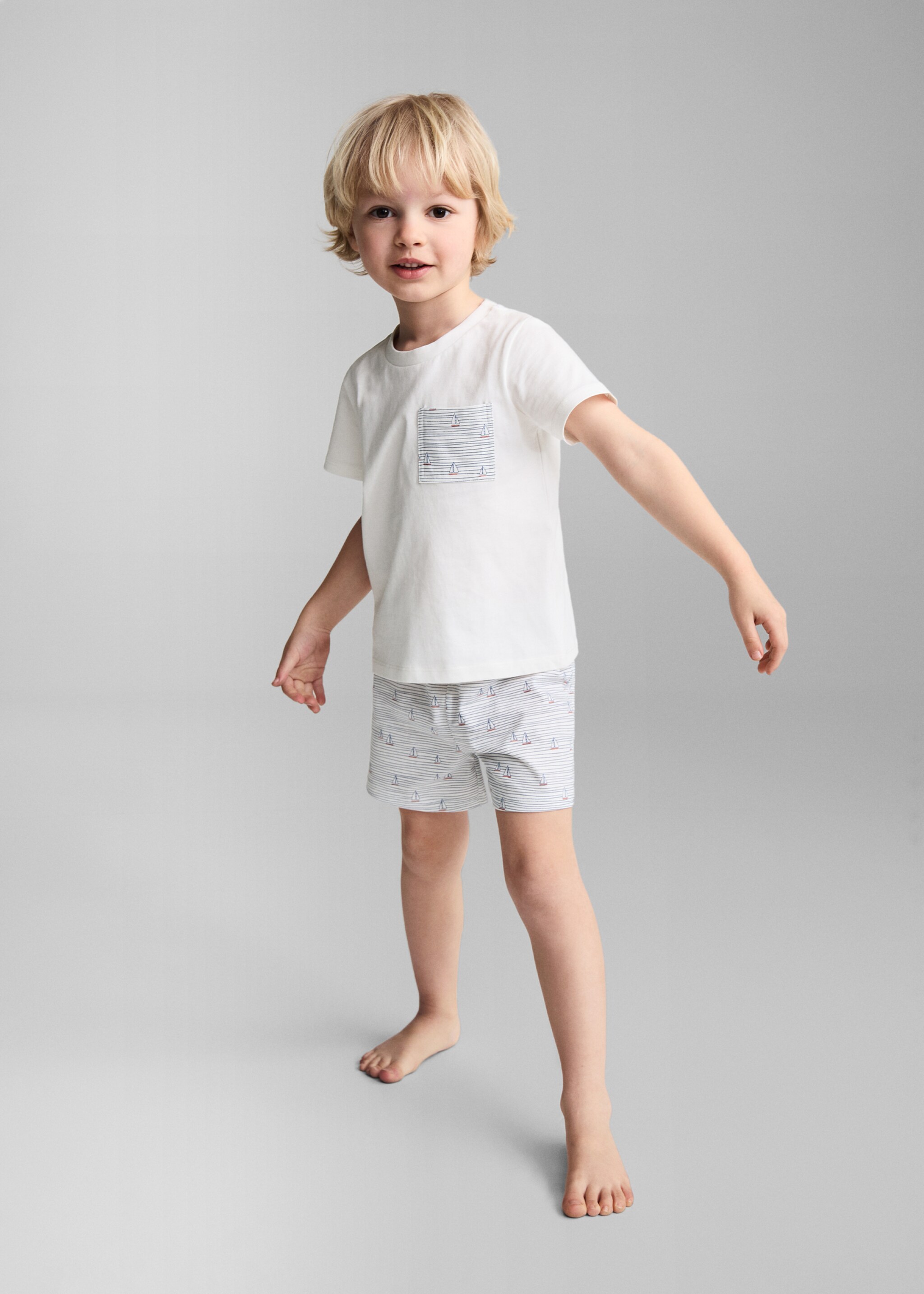 Printed short pyjamas - General plane