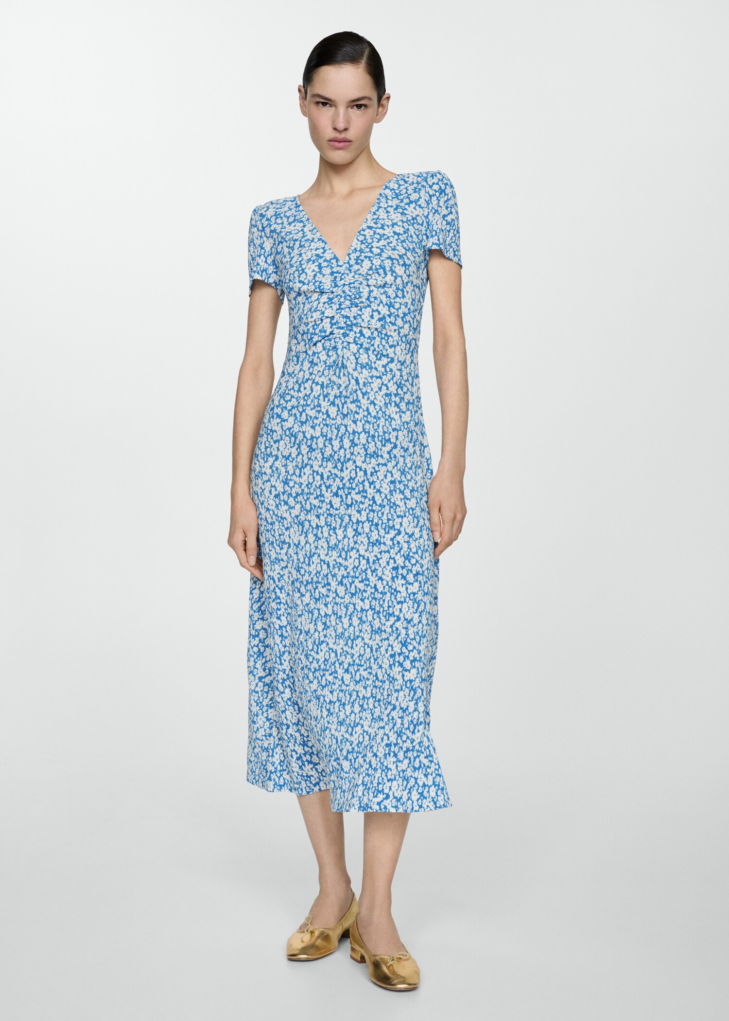 Vestido estampado floral - Plano general