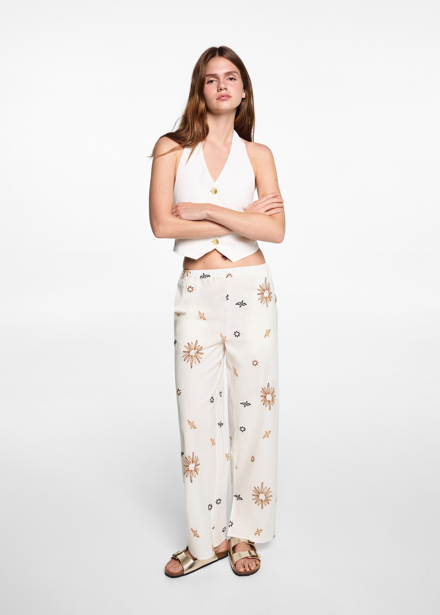 Pantalón estampado soles - Plano general