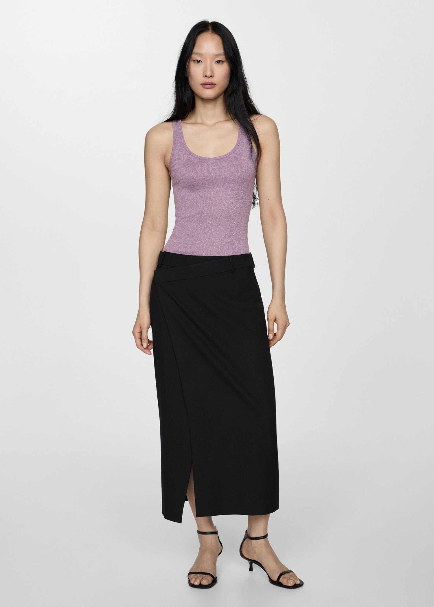 Strick-Top mit Lurex - Allgemeine Ansicht
