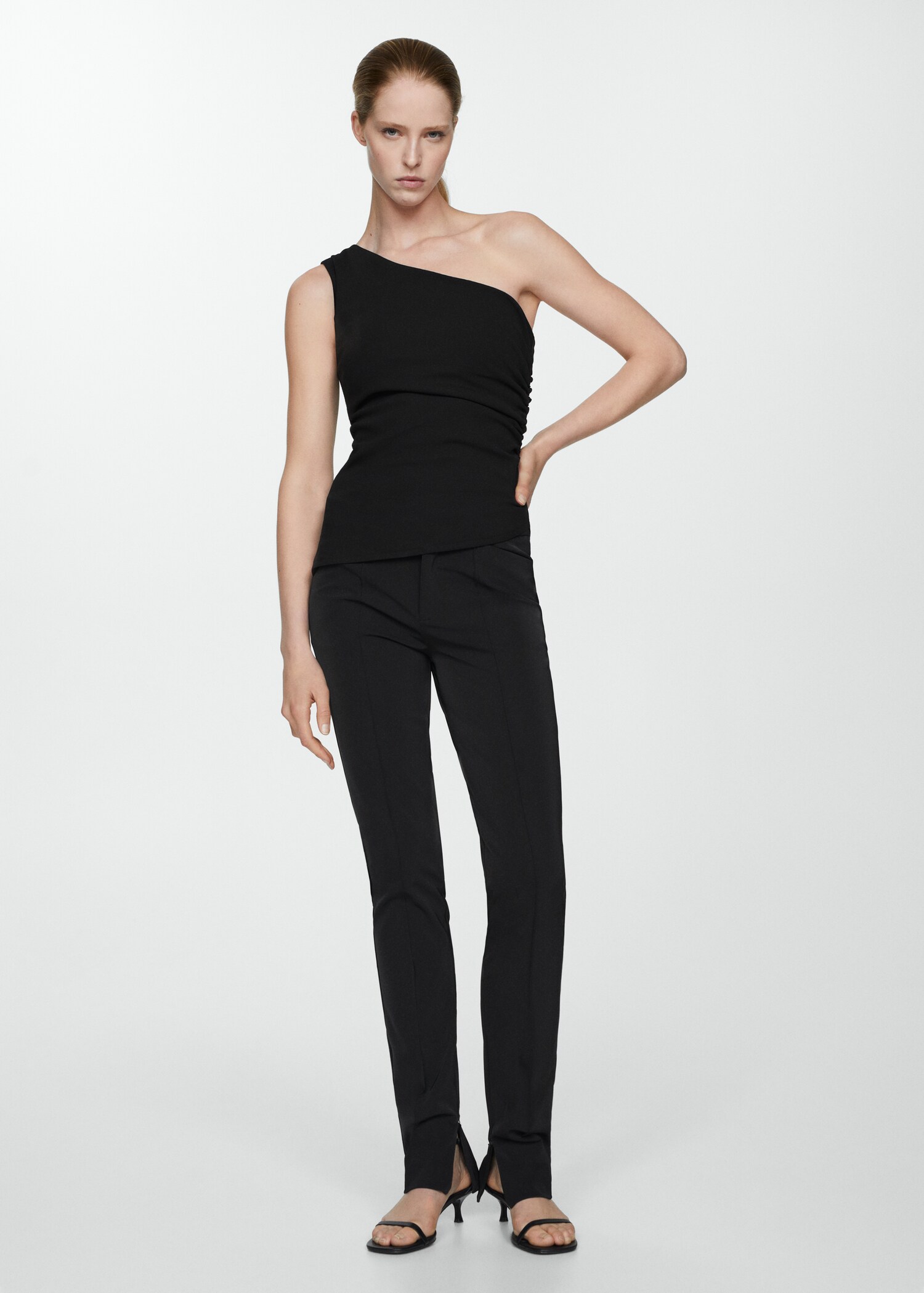 Asymmetrisches Top mit Drapierung - Allgemeine Ansicht