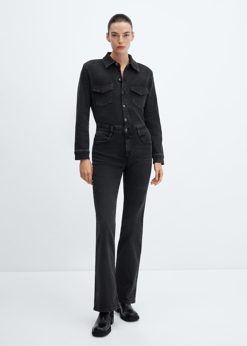 Langer Jeans Jumpsuit Damen MANGO OUTLET Deutschland
