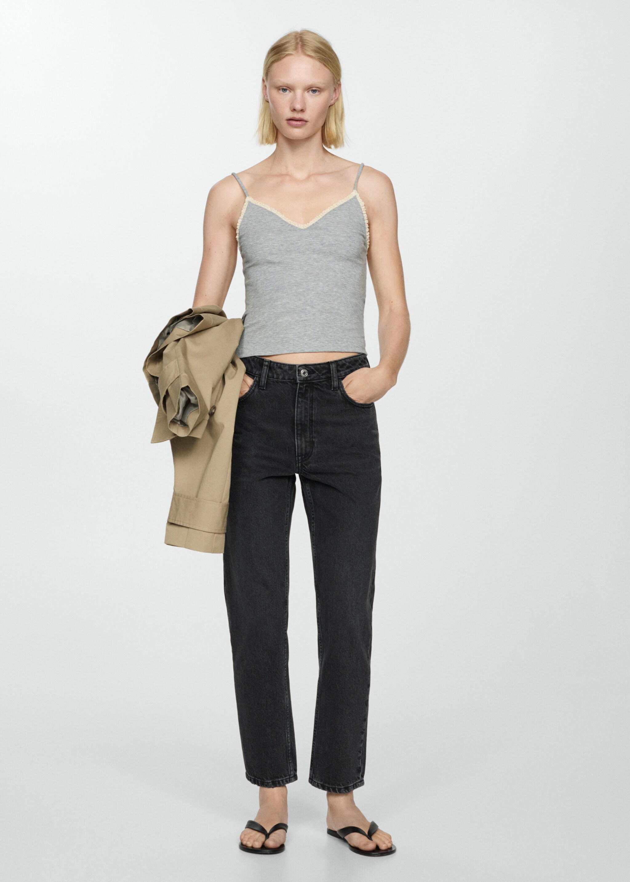 Mom2000 high-waist mom jeans - Overzichtstekening