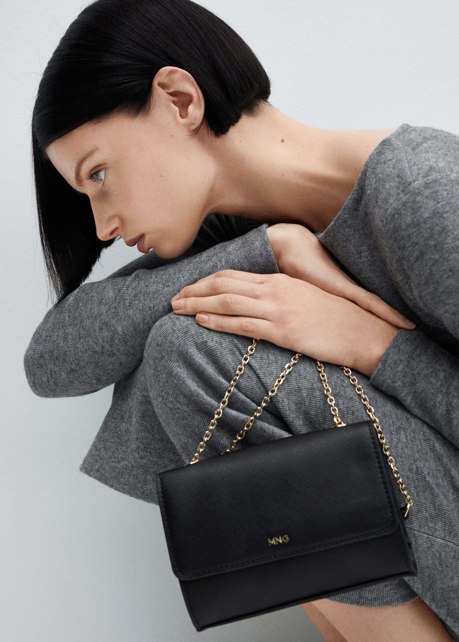 Saffiano-effect chain bag - General plane