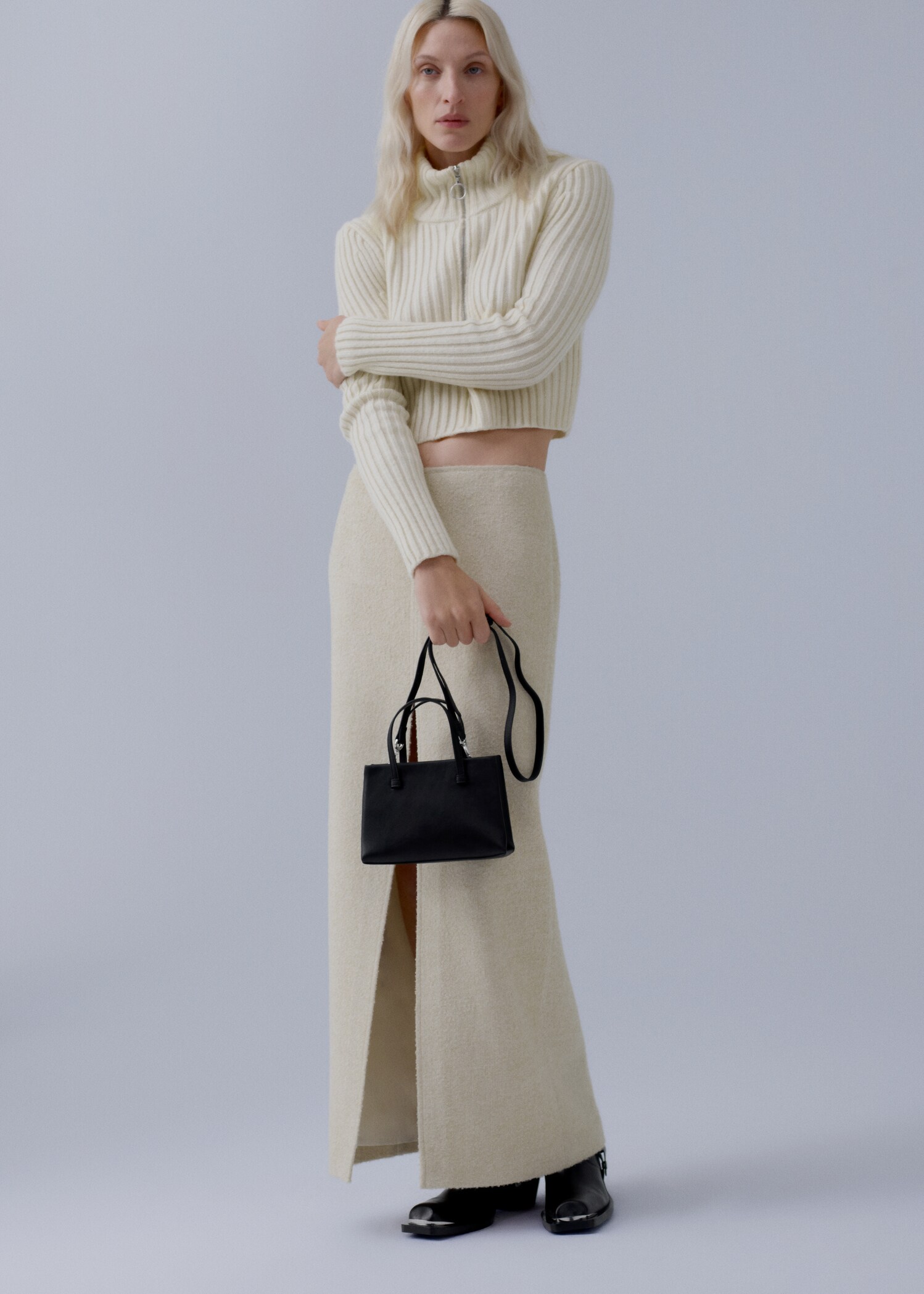 Crossbody bag with double handle - General plane