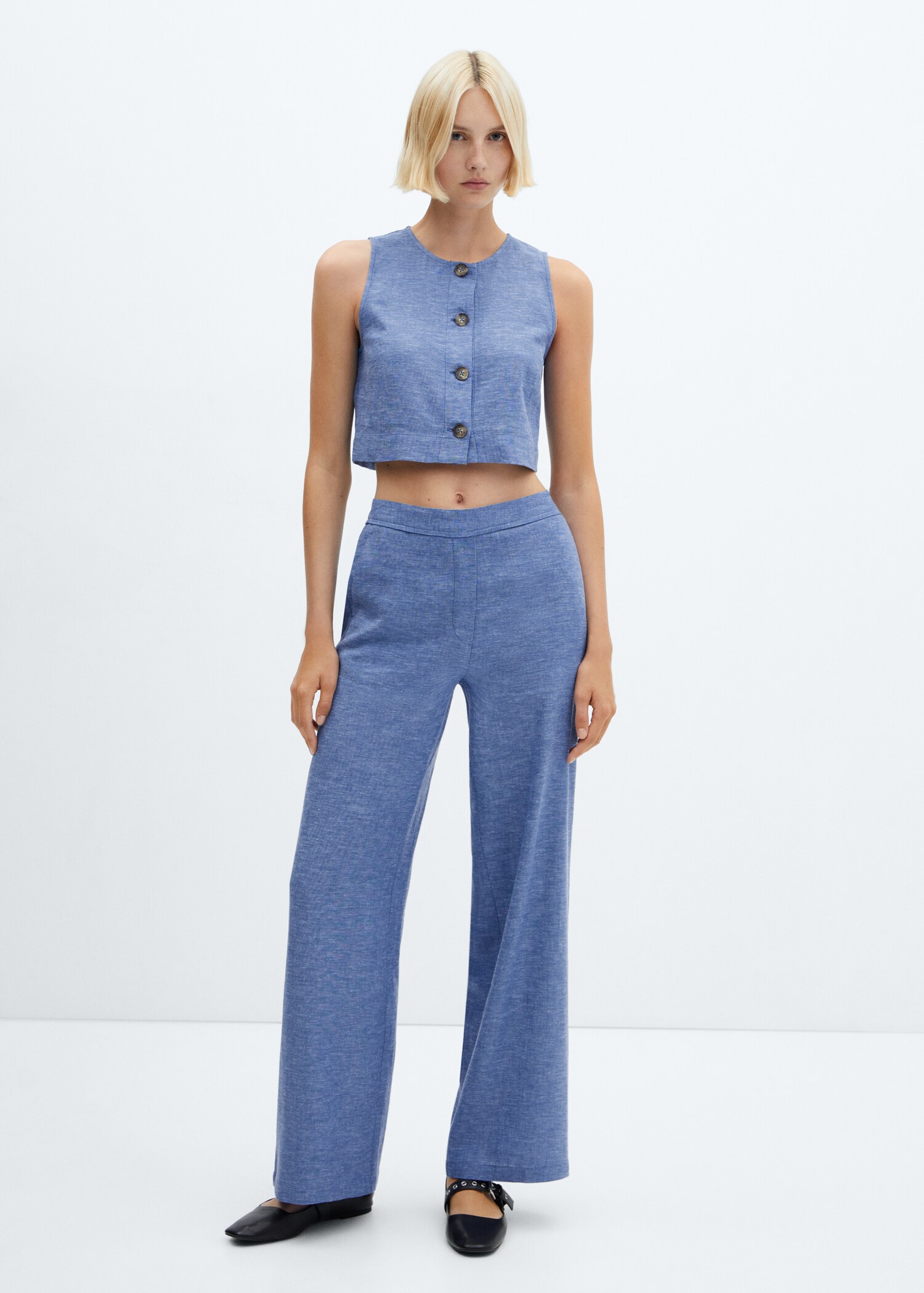 Leinenhose mit Gummibund - Allgemeine Ansicht