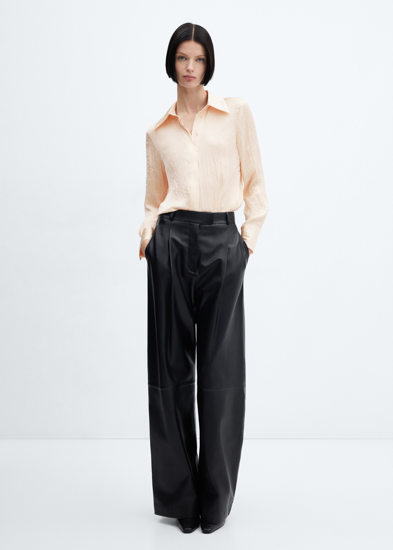Chemise texturée satinée - Plan général