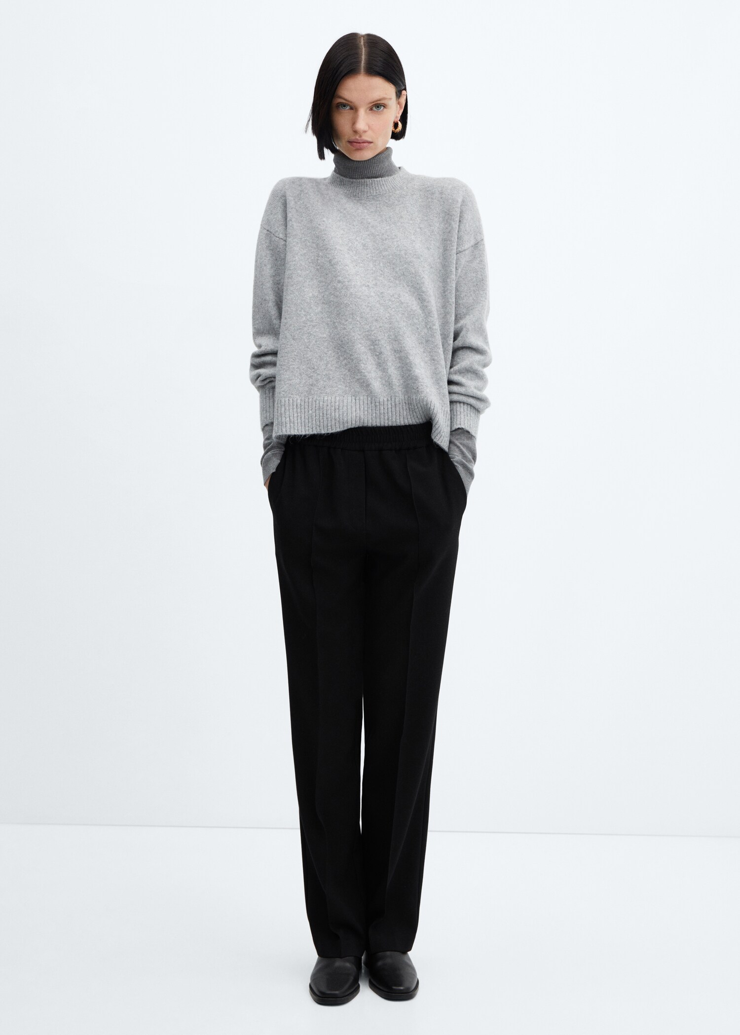 Gerade Hose mit Stretchbund - Allgemeine Ansicht