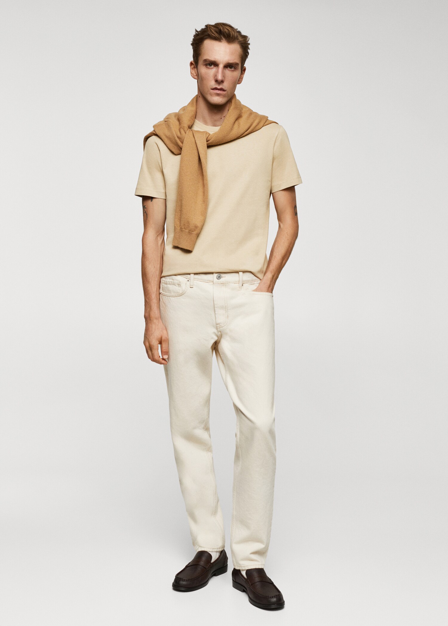 Essential cotton-blend T-shirt - General plane