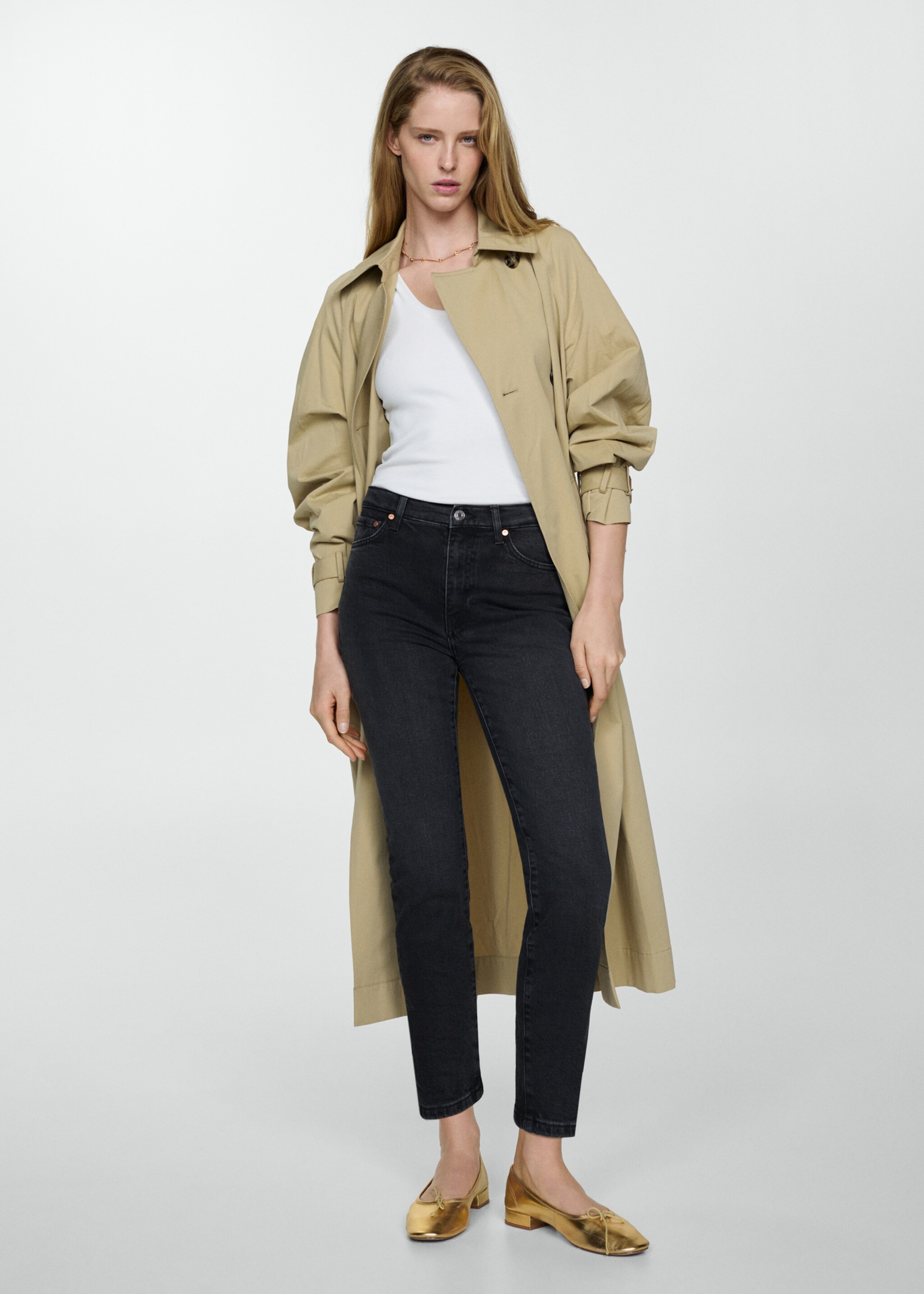 Claudia slim-fit cropped jeans - General plane