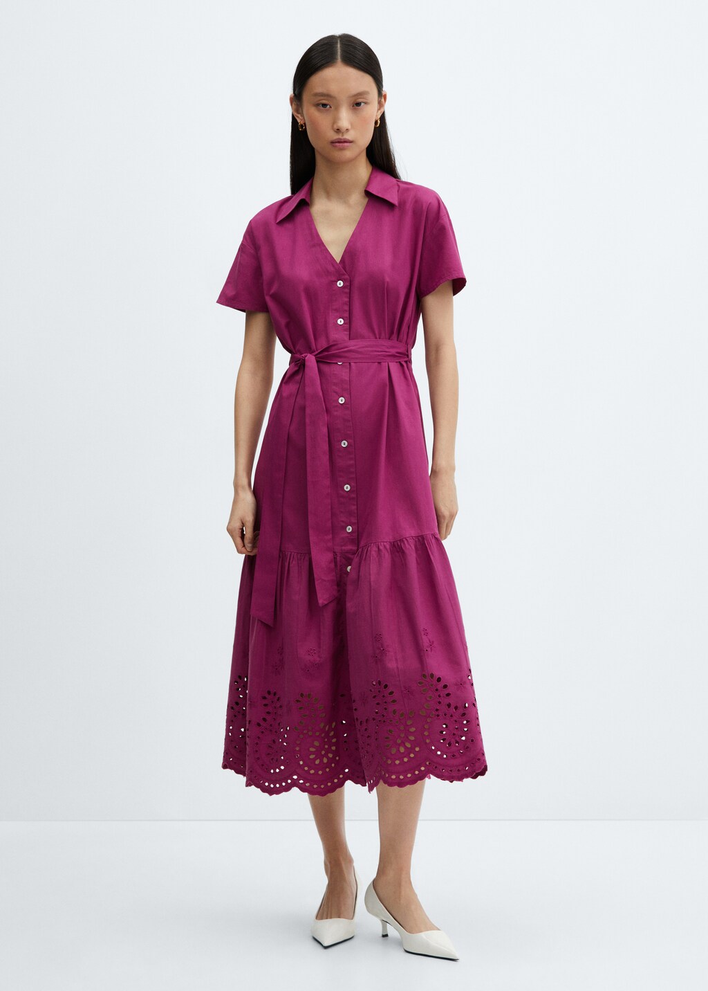 ワンピース meltthelady button open shirt dress meltthelady button open shirt dress