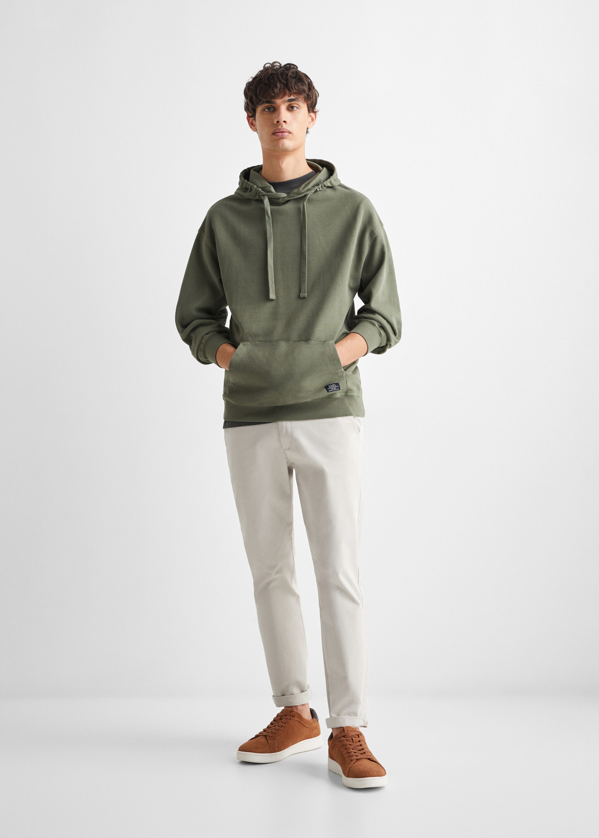 Unisex hoodie - General plane, Green. Ref: 67042914-00.