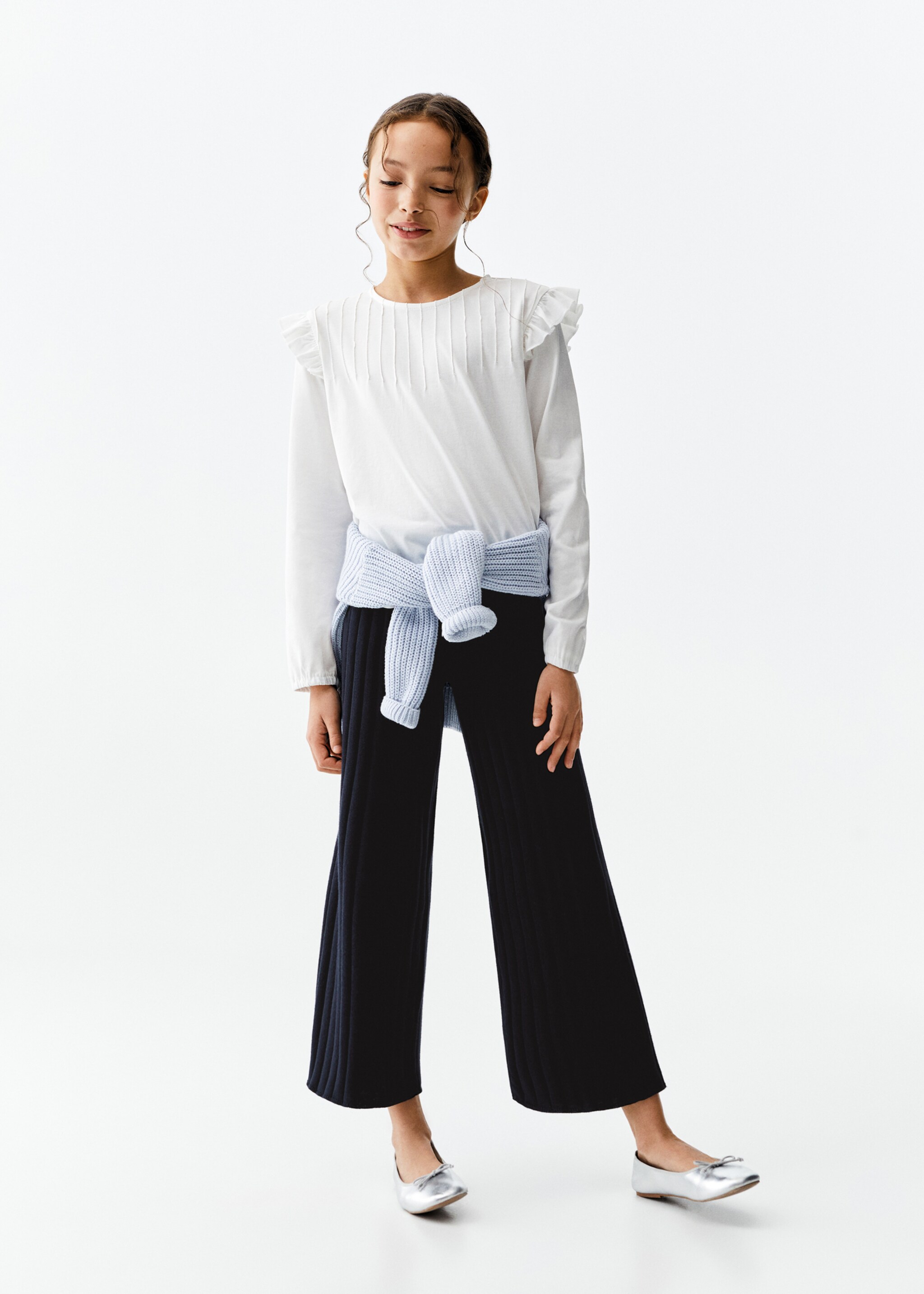 Cotton-knit trousers - General plane