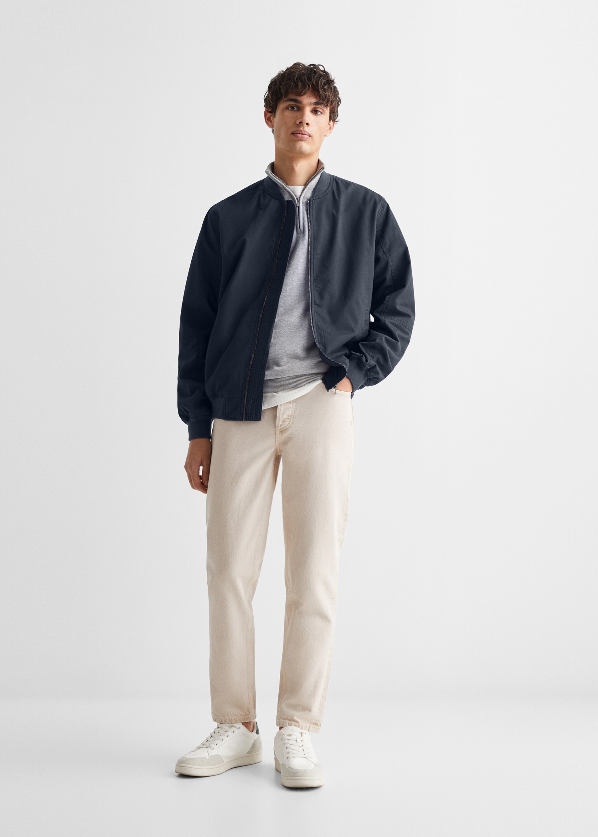 Cotton bomber jacket - General plane, Blue. Ref: 67042919-00.
