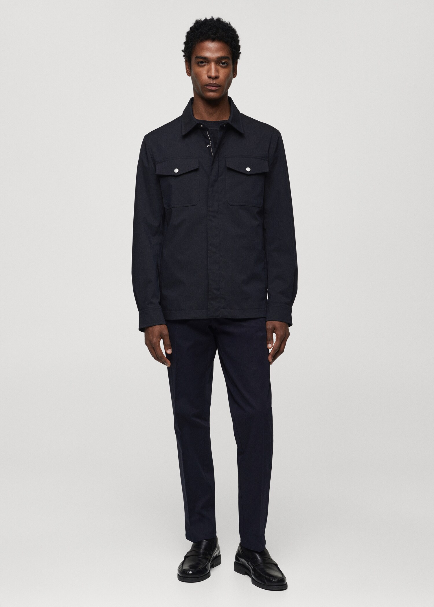 Water-repellent overshirt with pockets - General plane