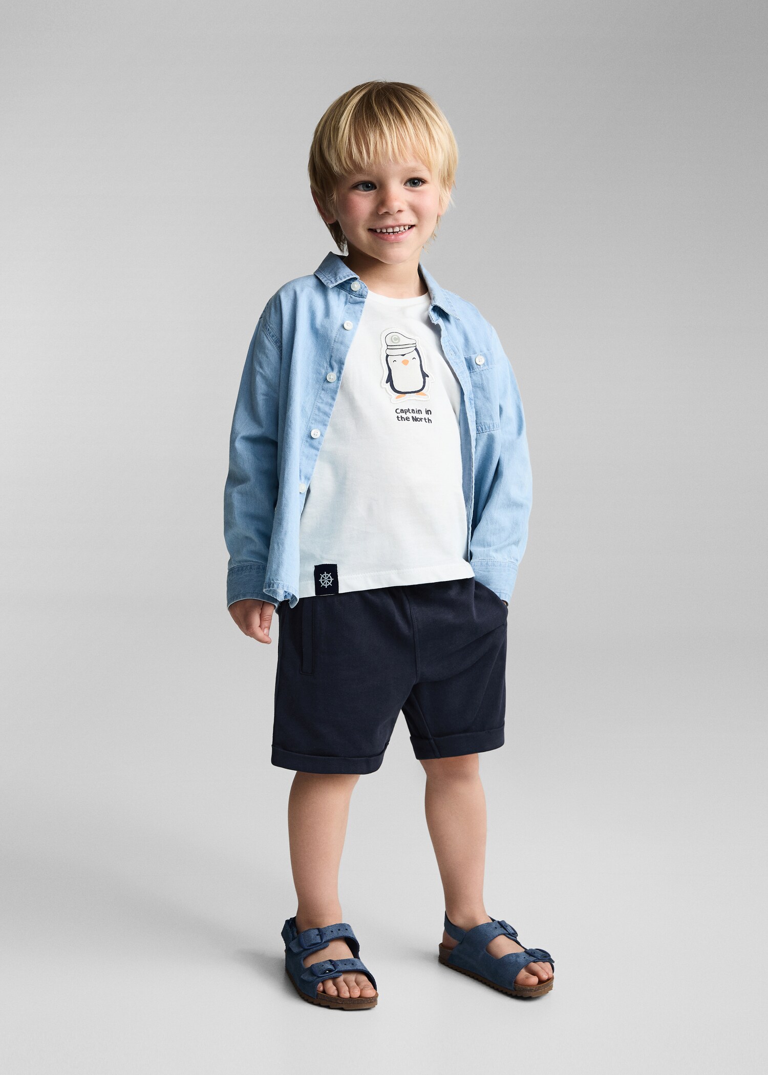 Printed cotton-blend T-shirt - General plane