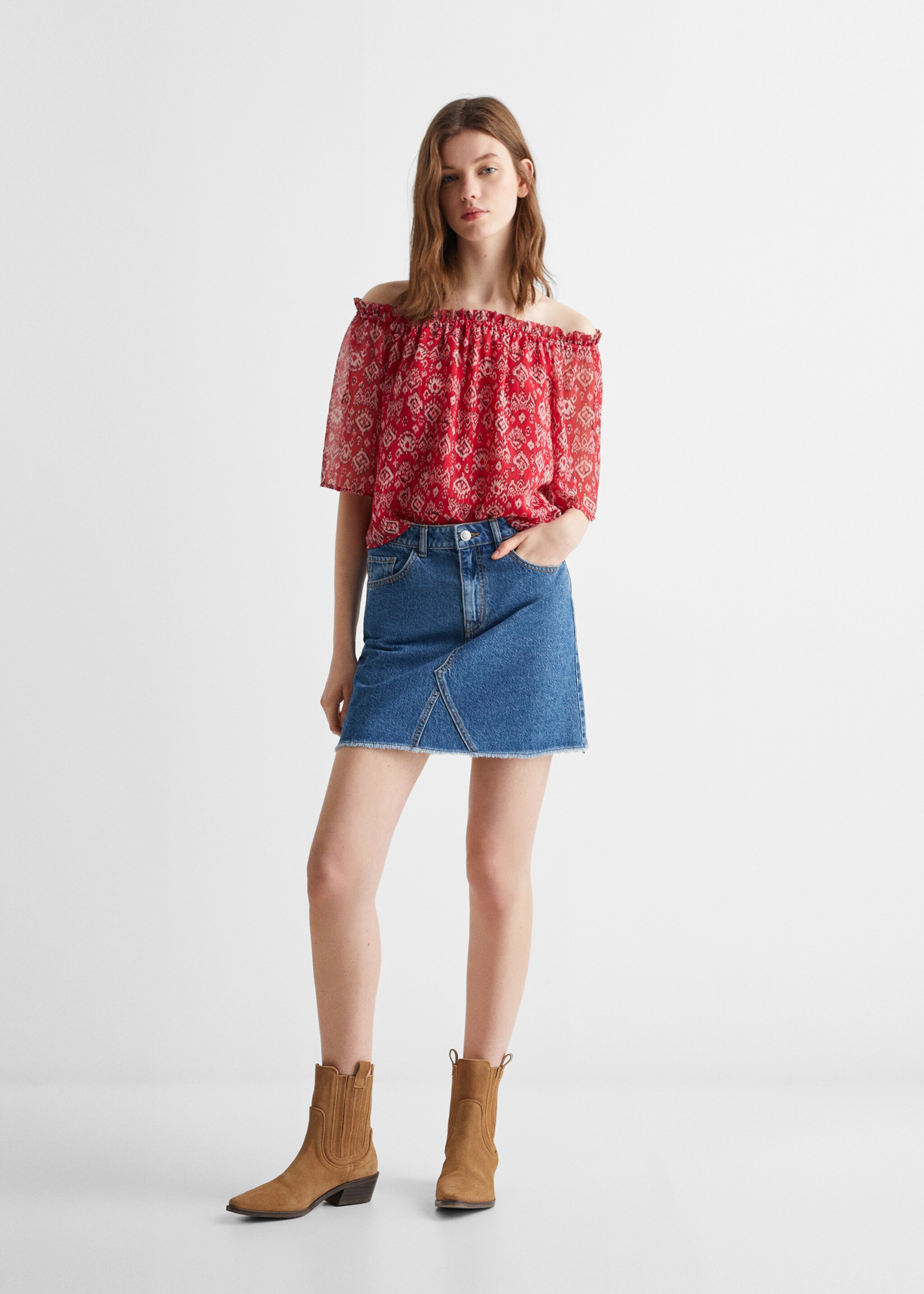 Blusa spalle scoperte - Piano generale