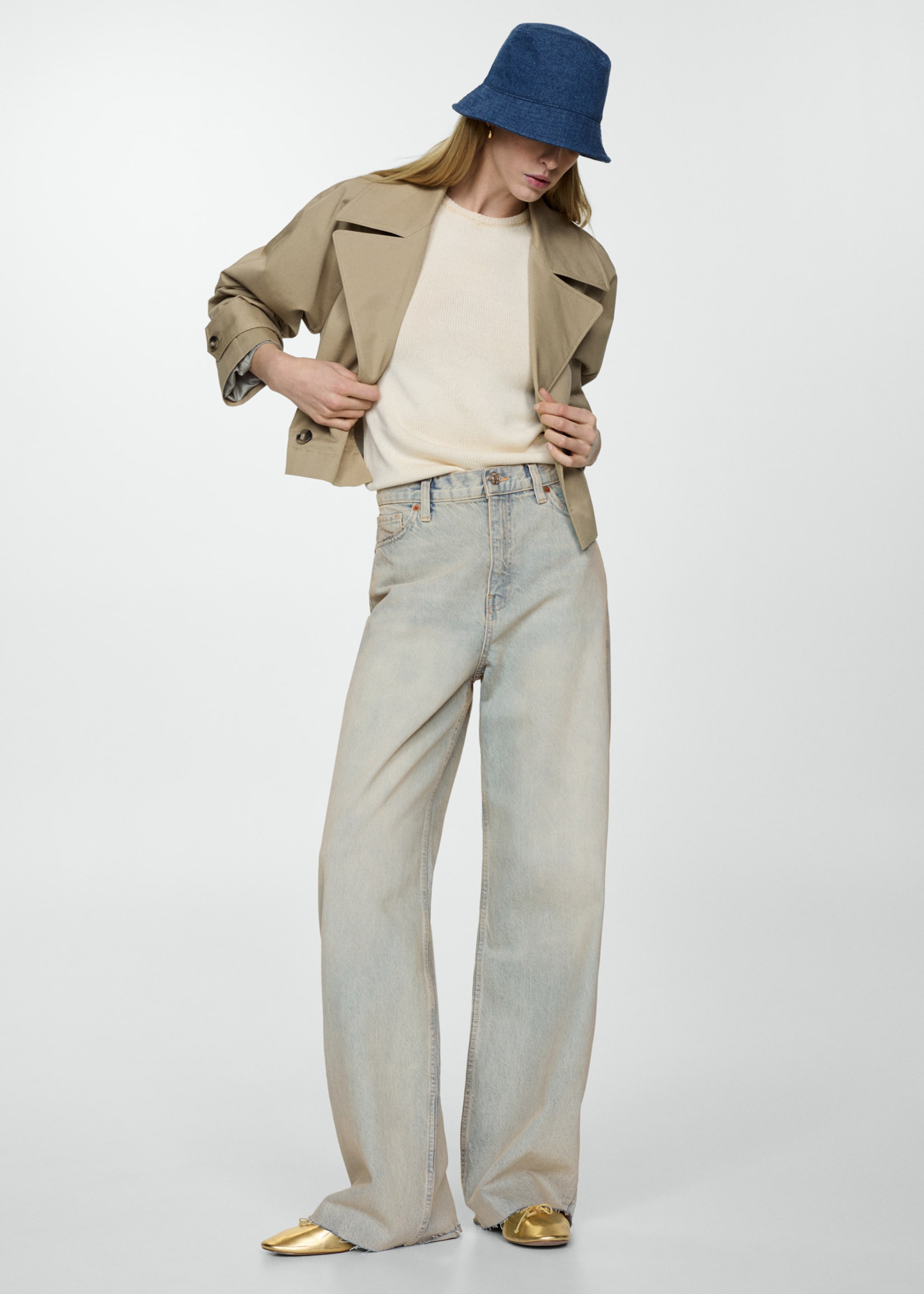 High-rise wideleg jeans - General plane