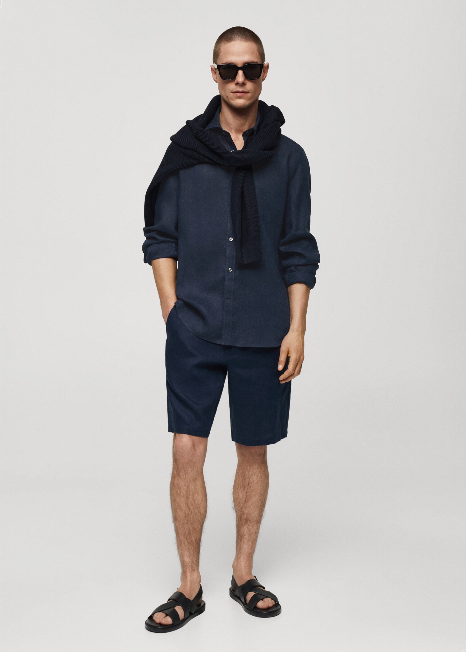 Košile classic fit 100% len - Celkový náhled