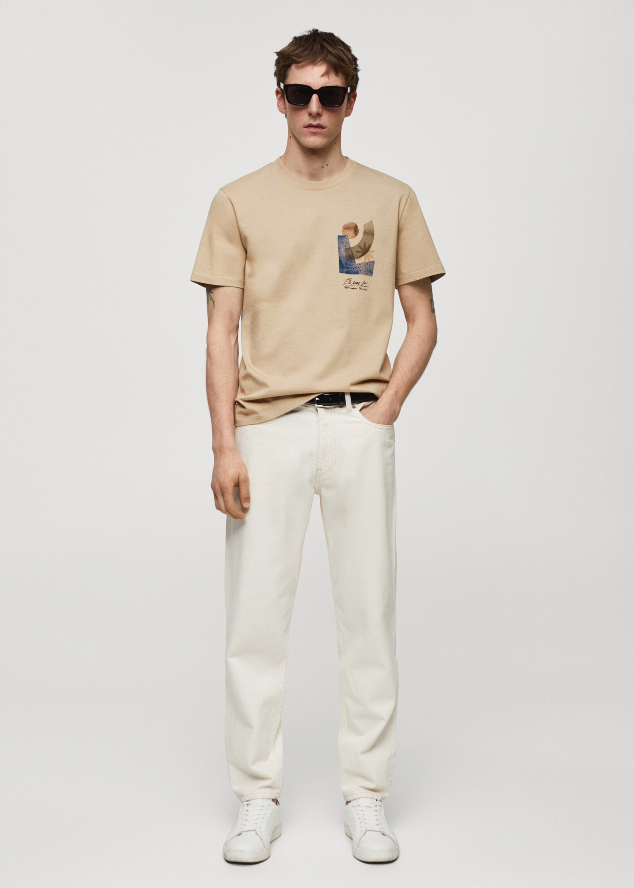 100% cotton printed t-shirt - General plane
