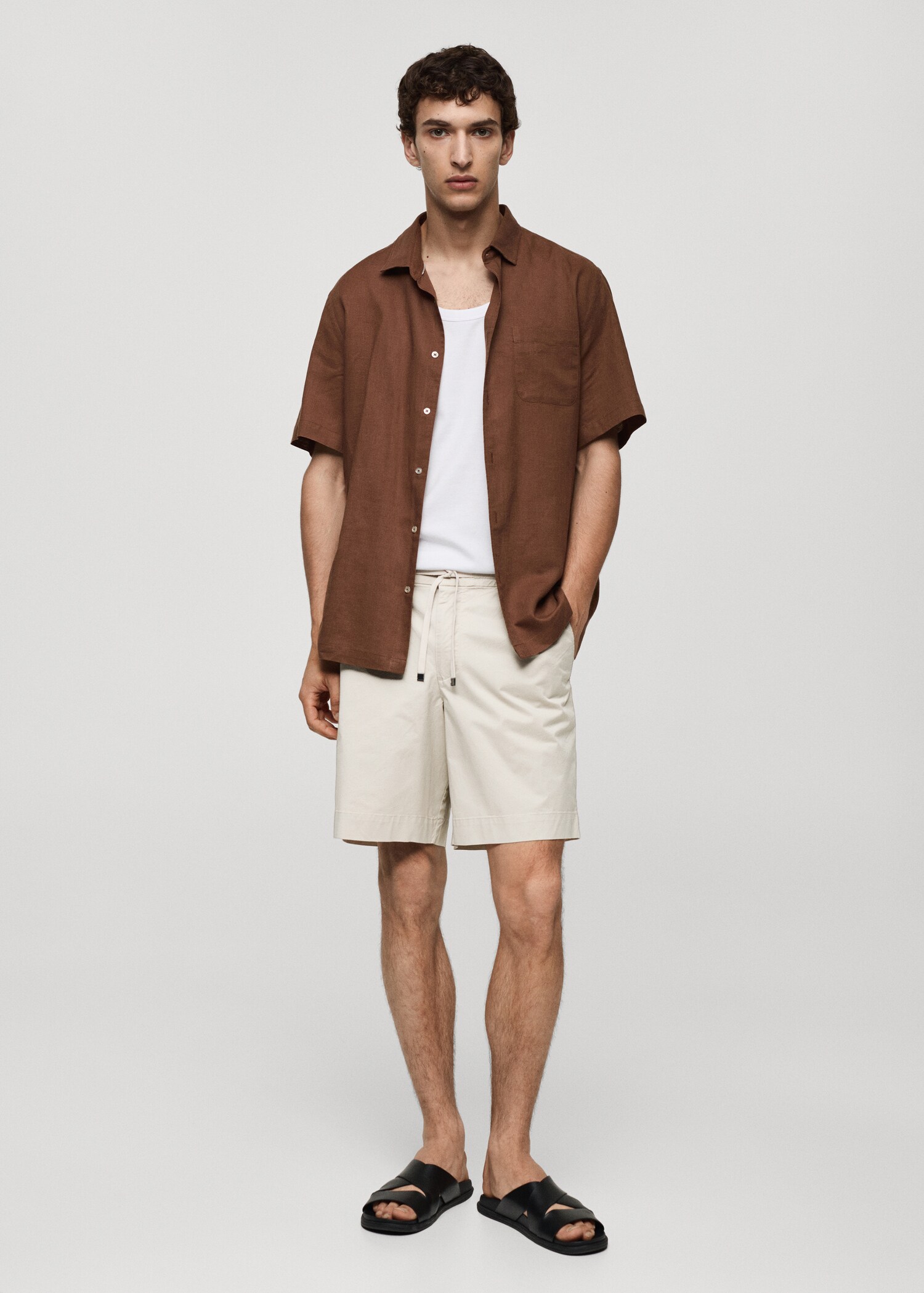 Bermudas slim fit algodón - Plano general