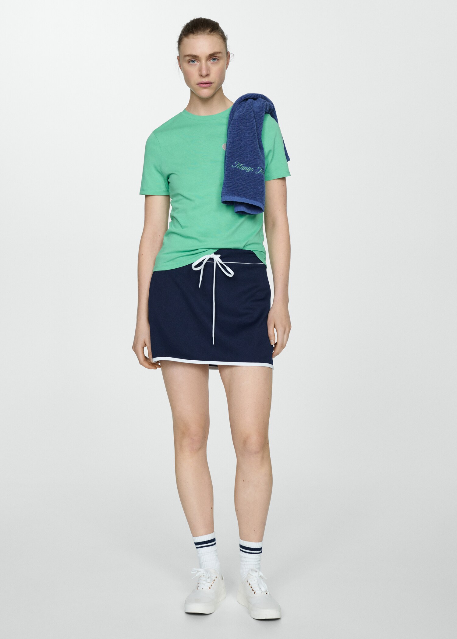 Camiseta 100% algodón mensaje estampado - Plano general